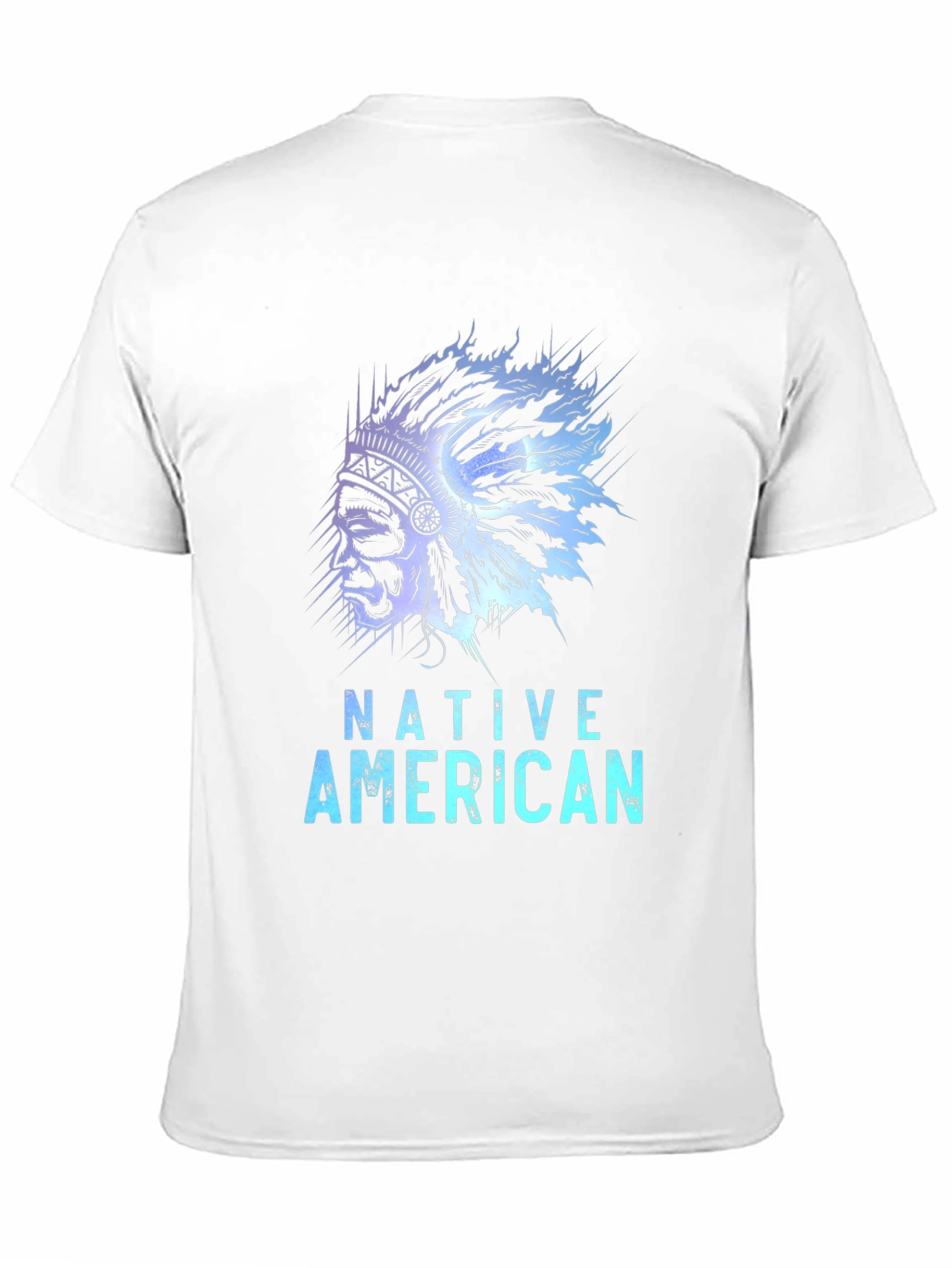 Native American Graphic Tee - Black Casual T-Shirt