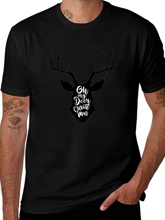 Oh My Deer Christmas Graphic T-Shirt