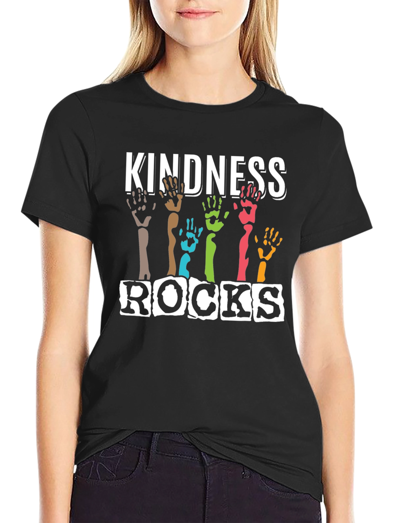 Kindness Rocks Graphic Tee - Black