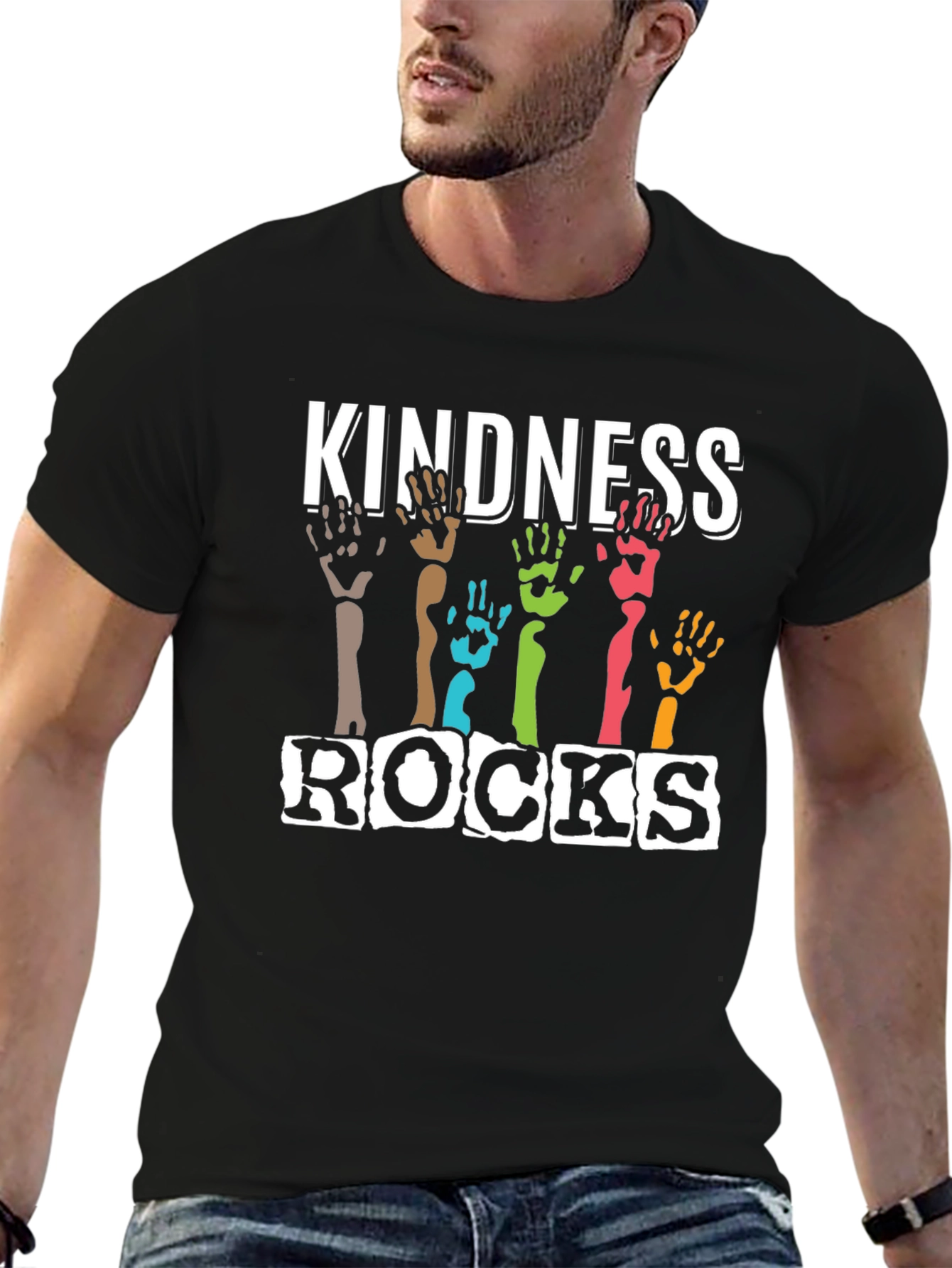 Kindness Rocks Graphic Tee - Black