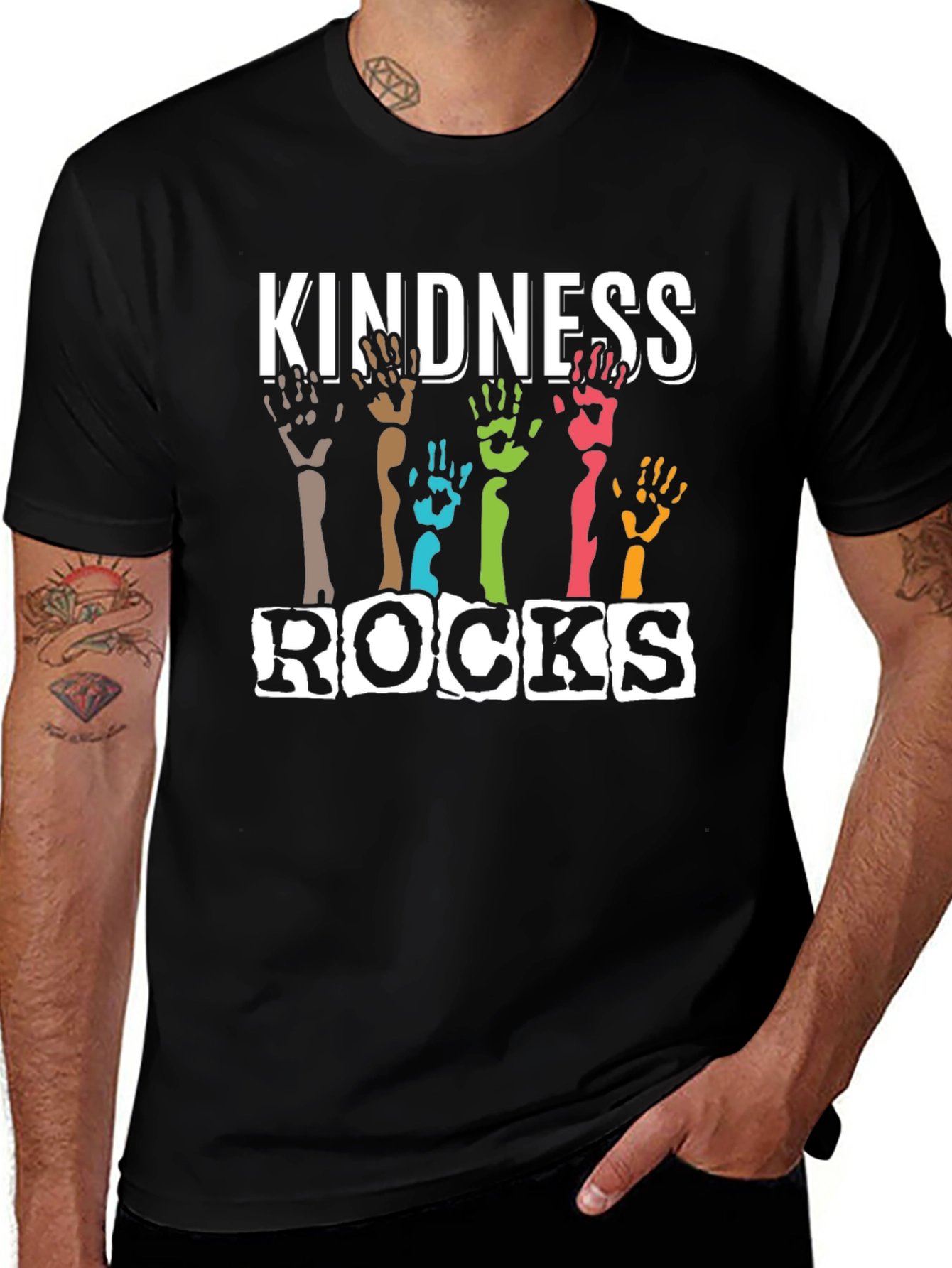 Kindness Rocks Graphic Tee - Black