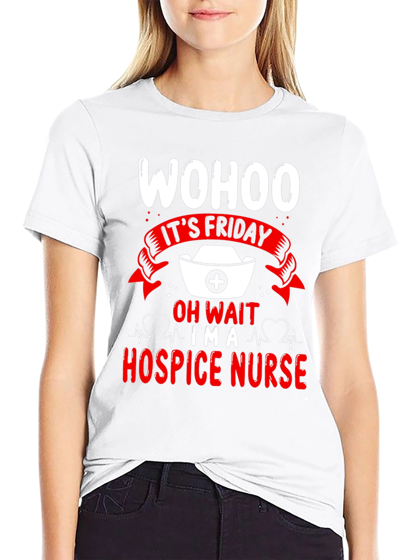 Wohoo Its Friday Hospice Nurse T-Shirt