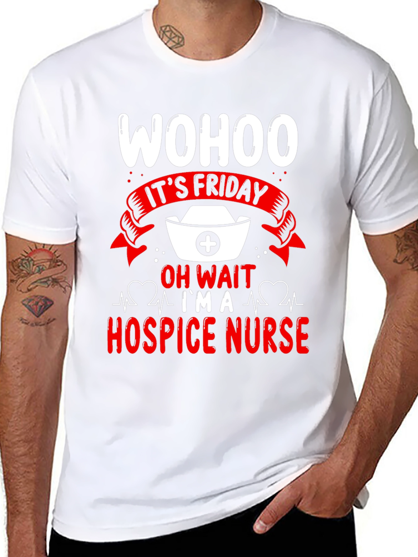 Wohoo Its Friday Hospice Nurse T-Shirt