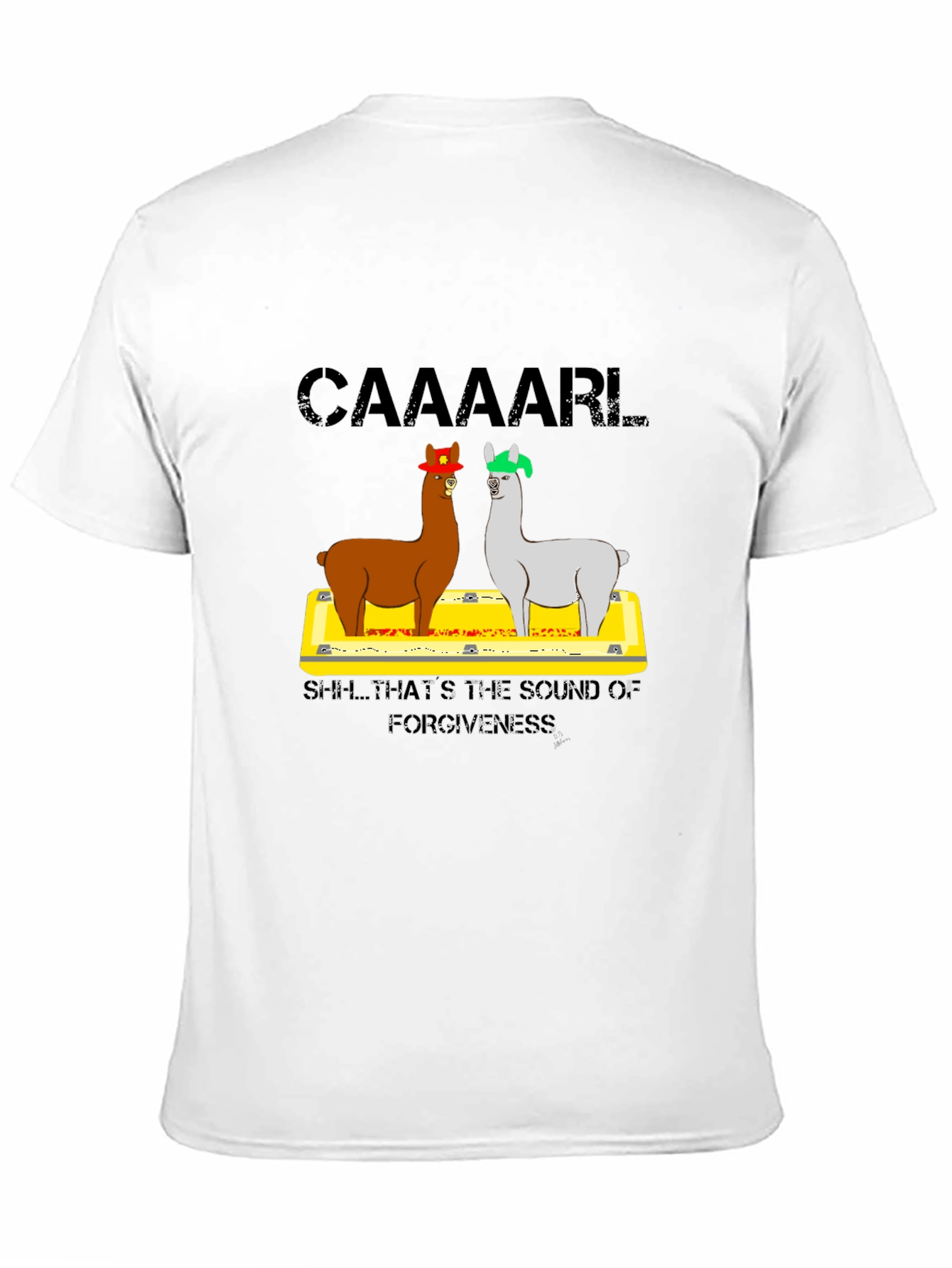 Caaaaarl Llamas Black T-Shirt