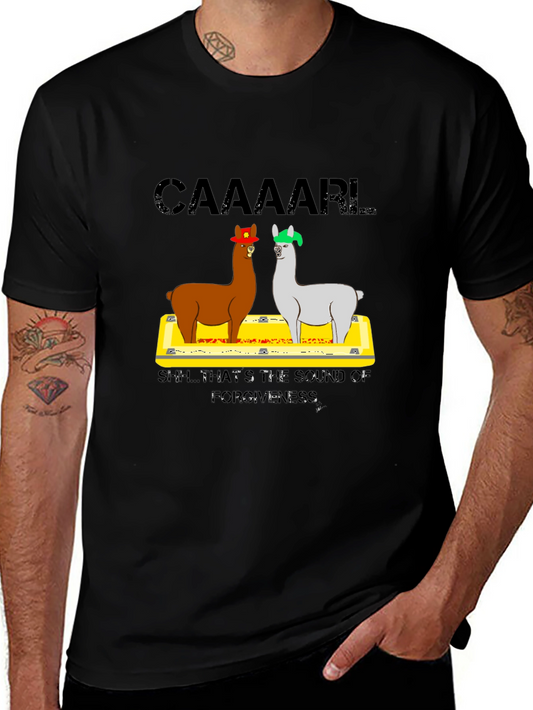 Caaaaarl Llamas Black T-Shirt