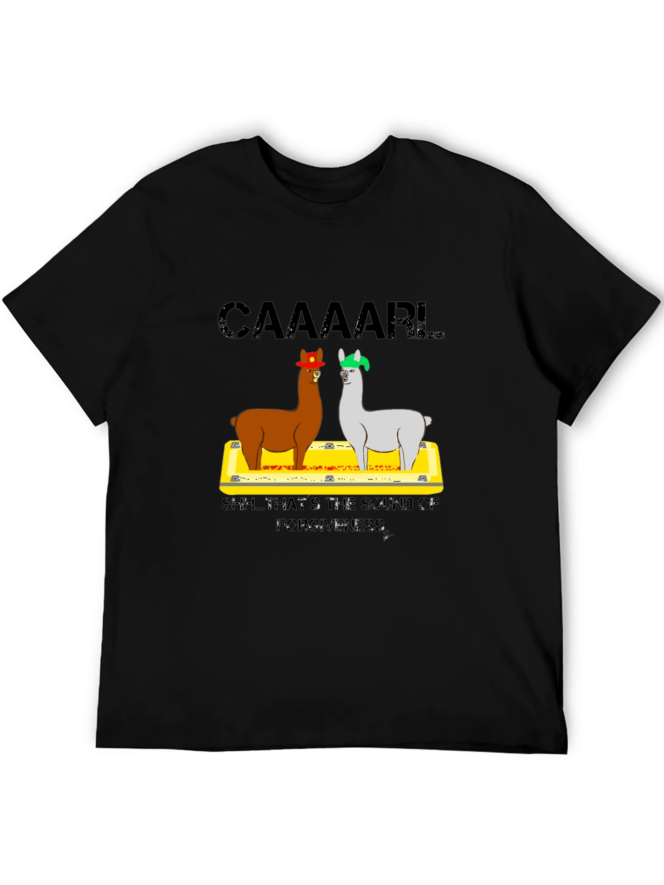 Caaaaarl Llamas Black T-Shirt