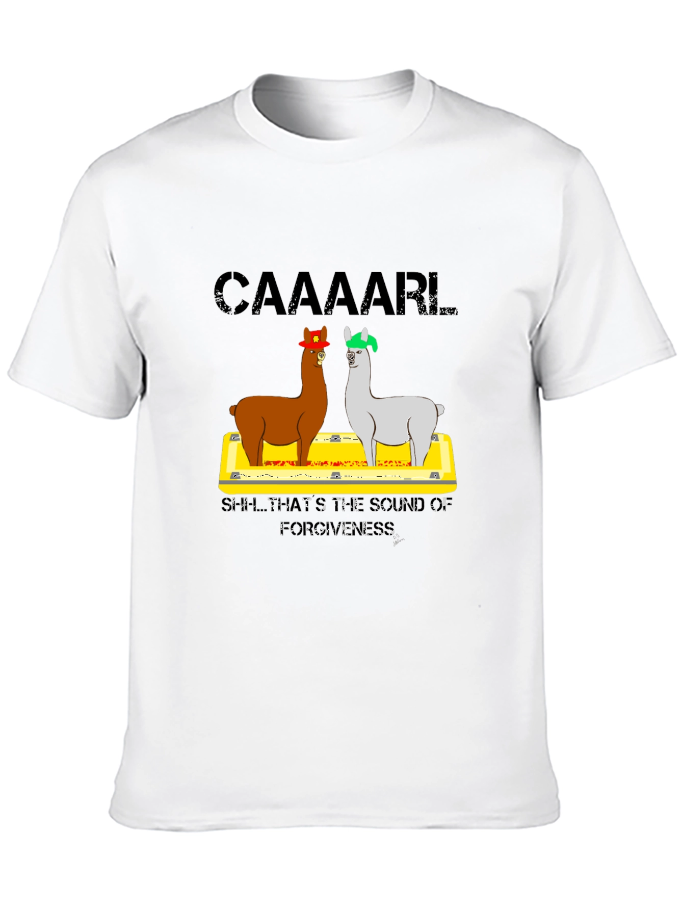 Caaaaarl Llamas Black T-Shirt