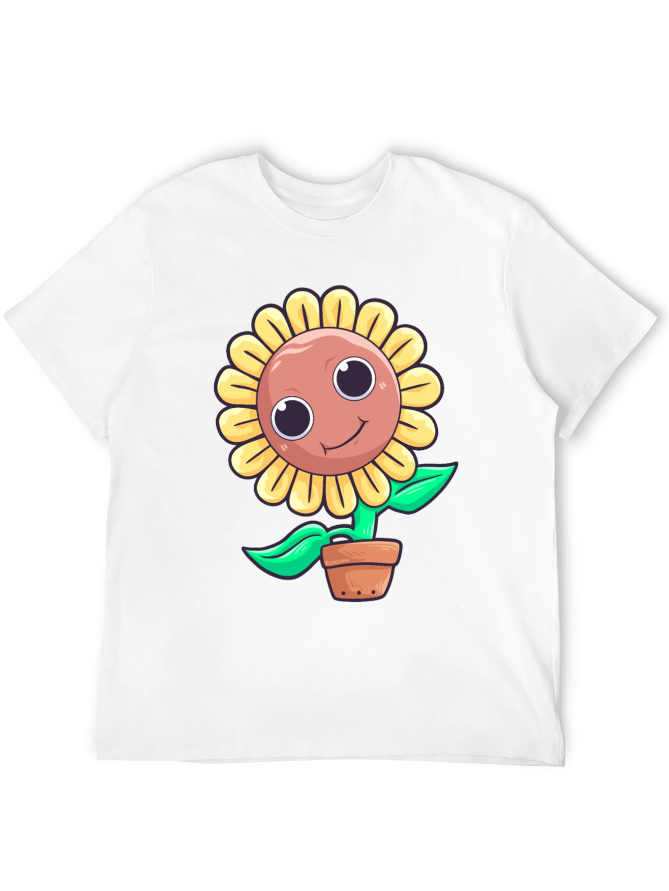 Cute Cartoon Sunflower T-Shirt