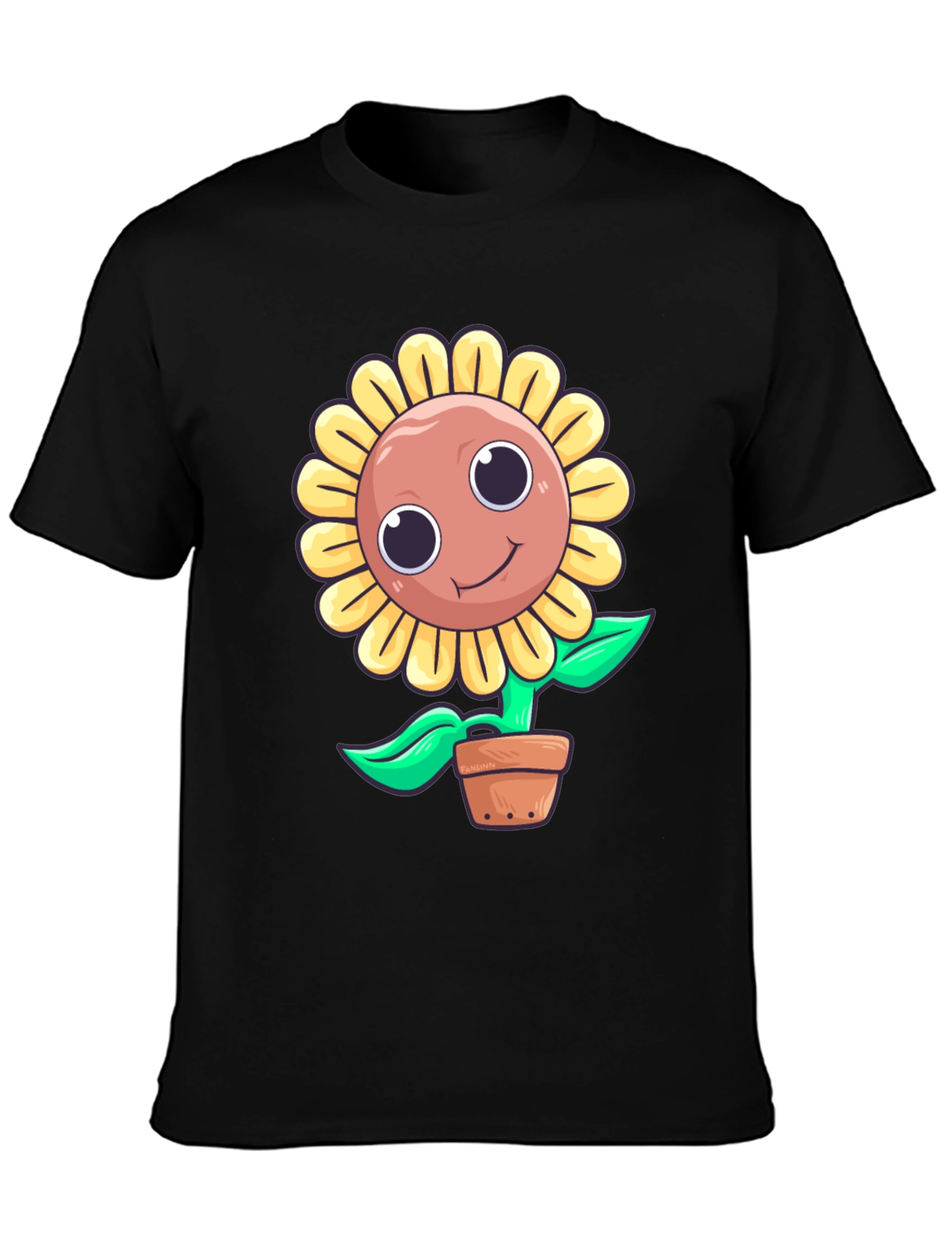 Cute Cartoon Sunflower T-Shirt