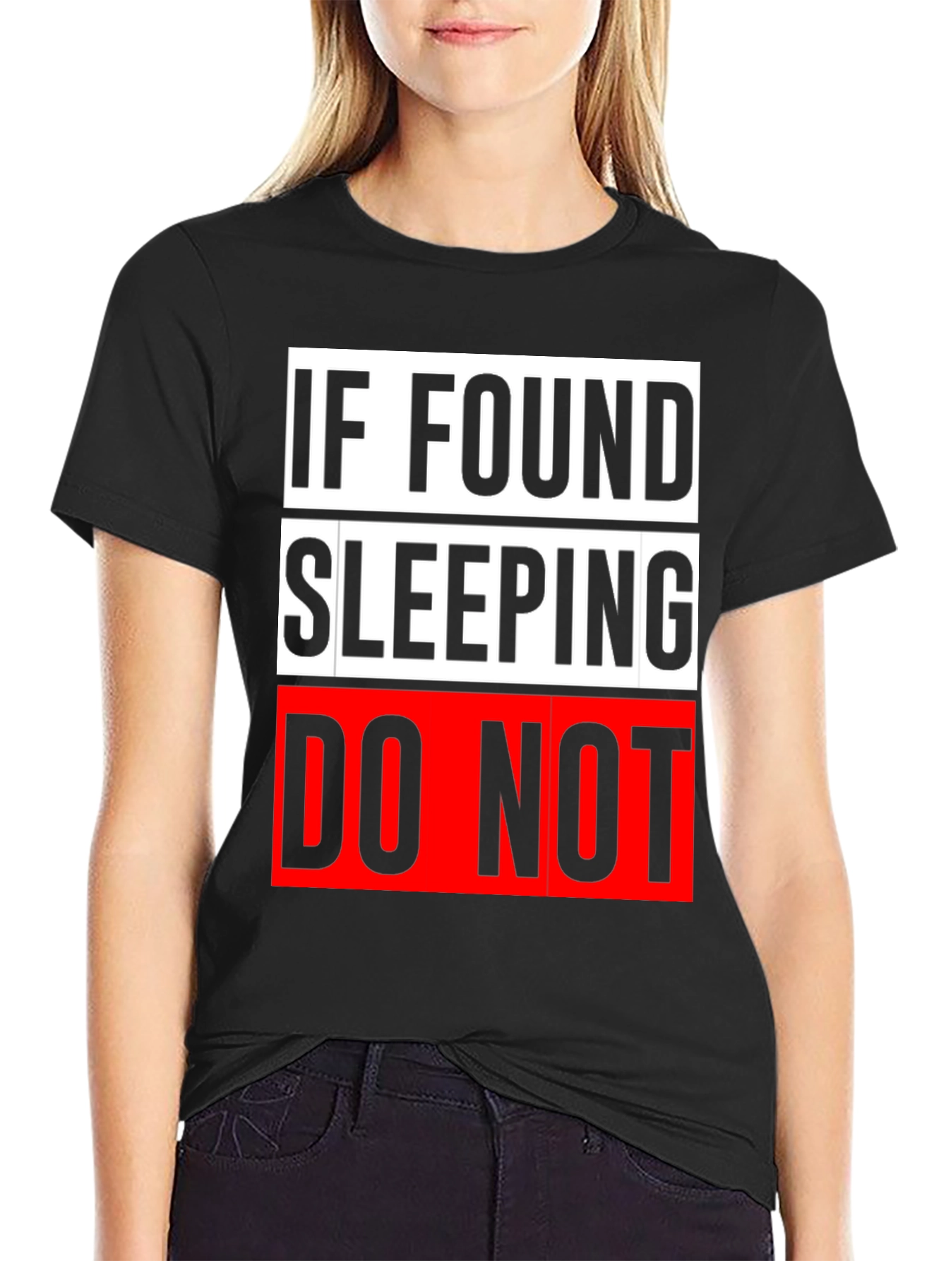 Funny If Found Sleeping Graphic Mens Tee