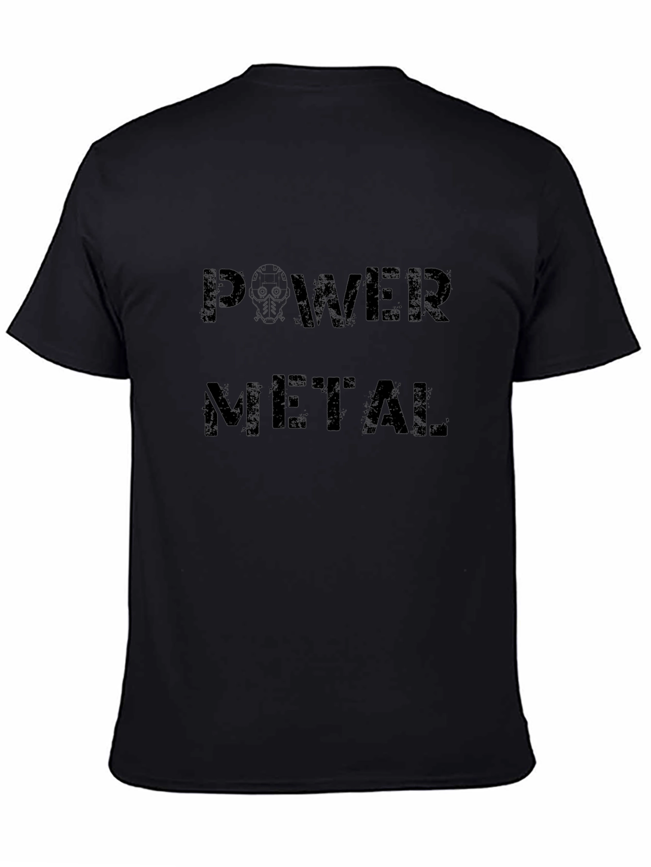 Power Metal Graphic Black T-Shirt