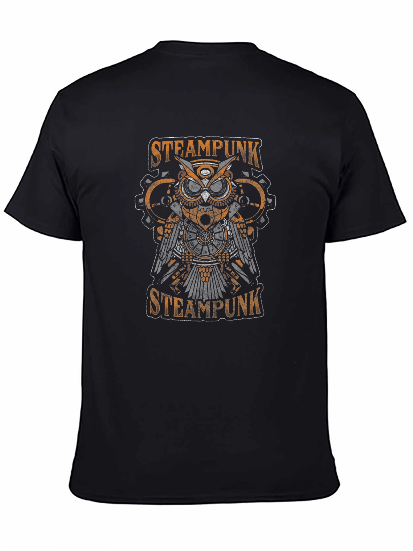 Steampunk Owl Graphic T-Shirt