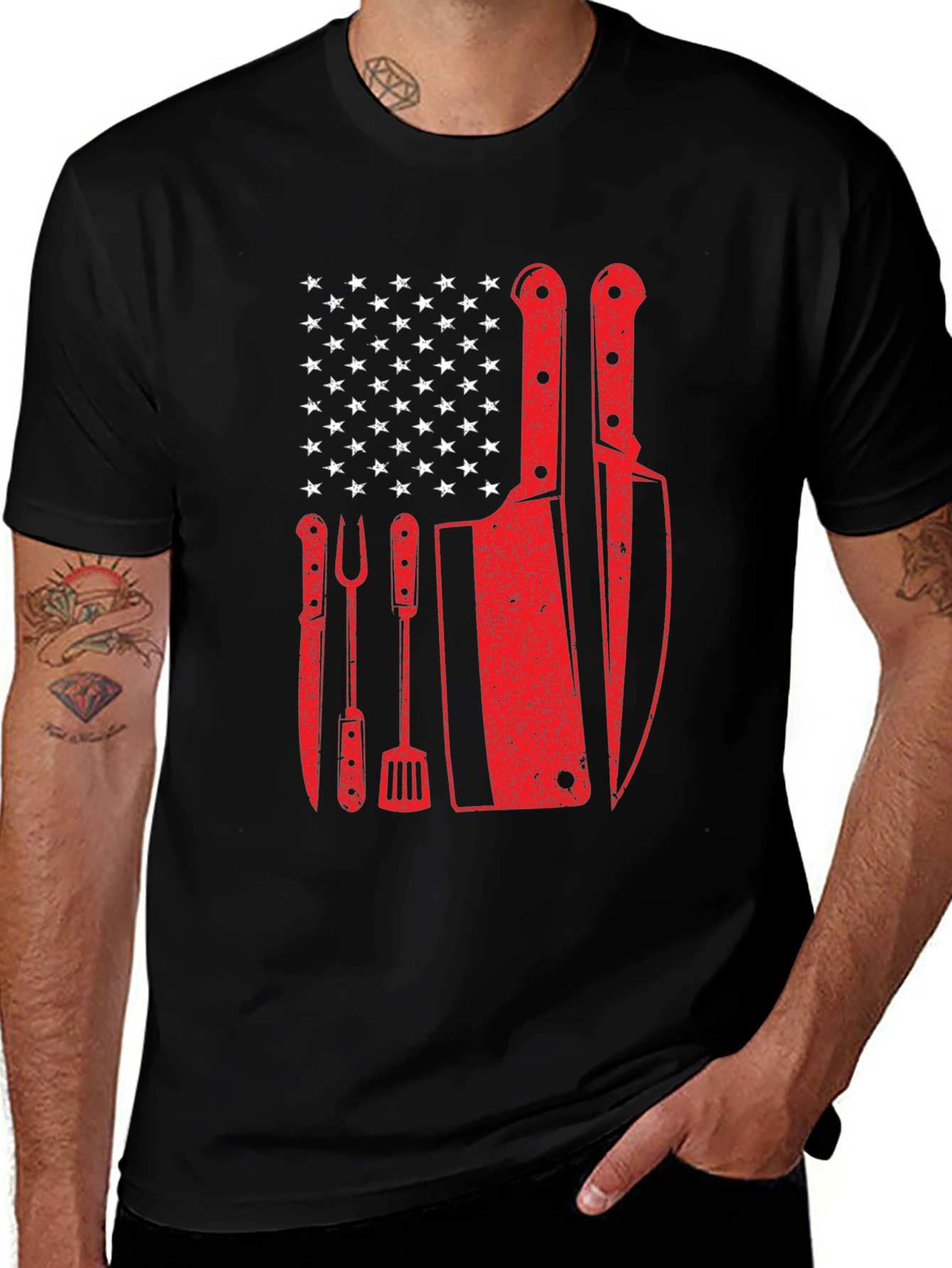 Culinary Patriotic T-Shirt: Grill Master Edition
