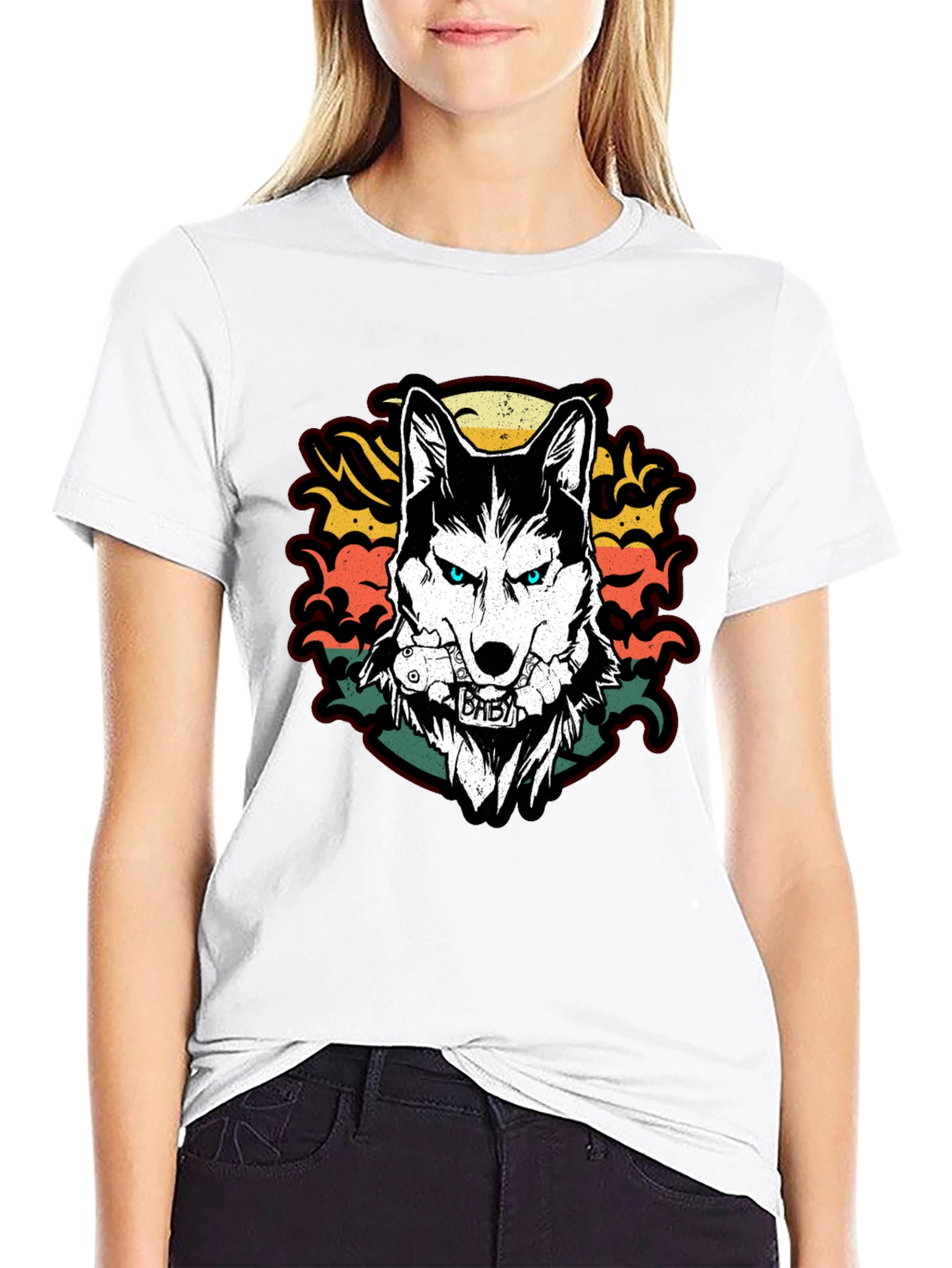 Cool Graphic Wolf T-Shirt