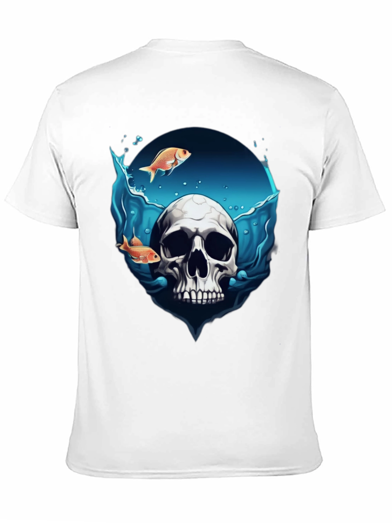 Skull & Fish Graphic T-Shirt