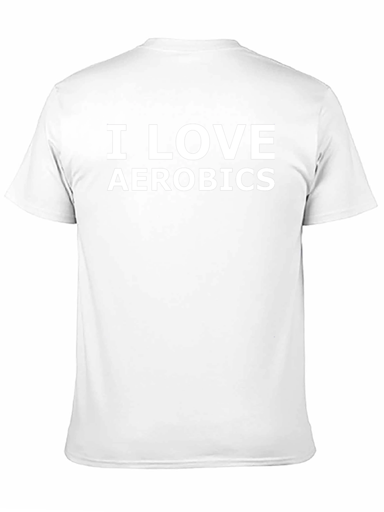 I Love Aerobics Black T-Shirt - Fitness Apparel