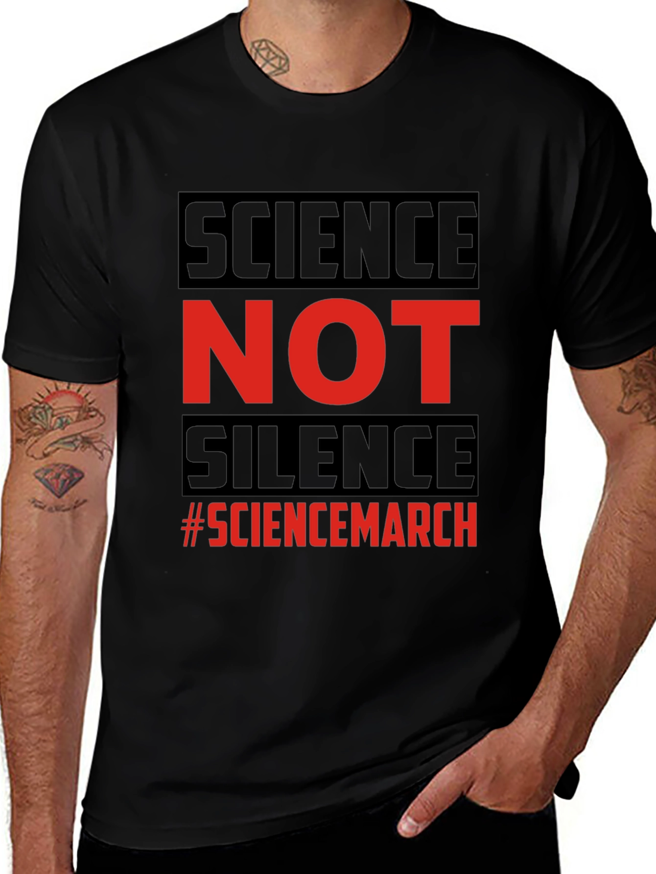 Science Not Silence T-Shirt - Science March Tee
