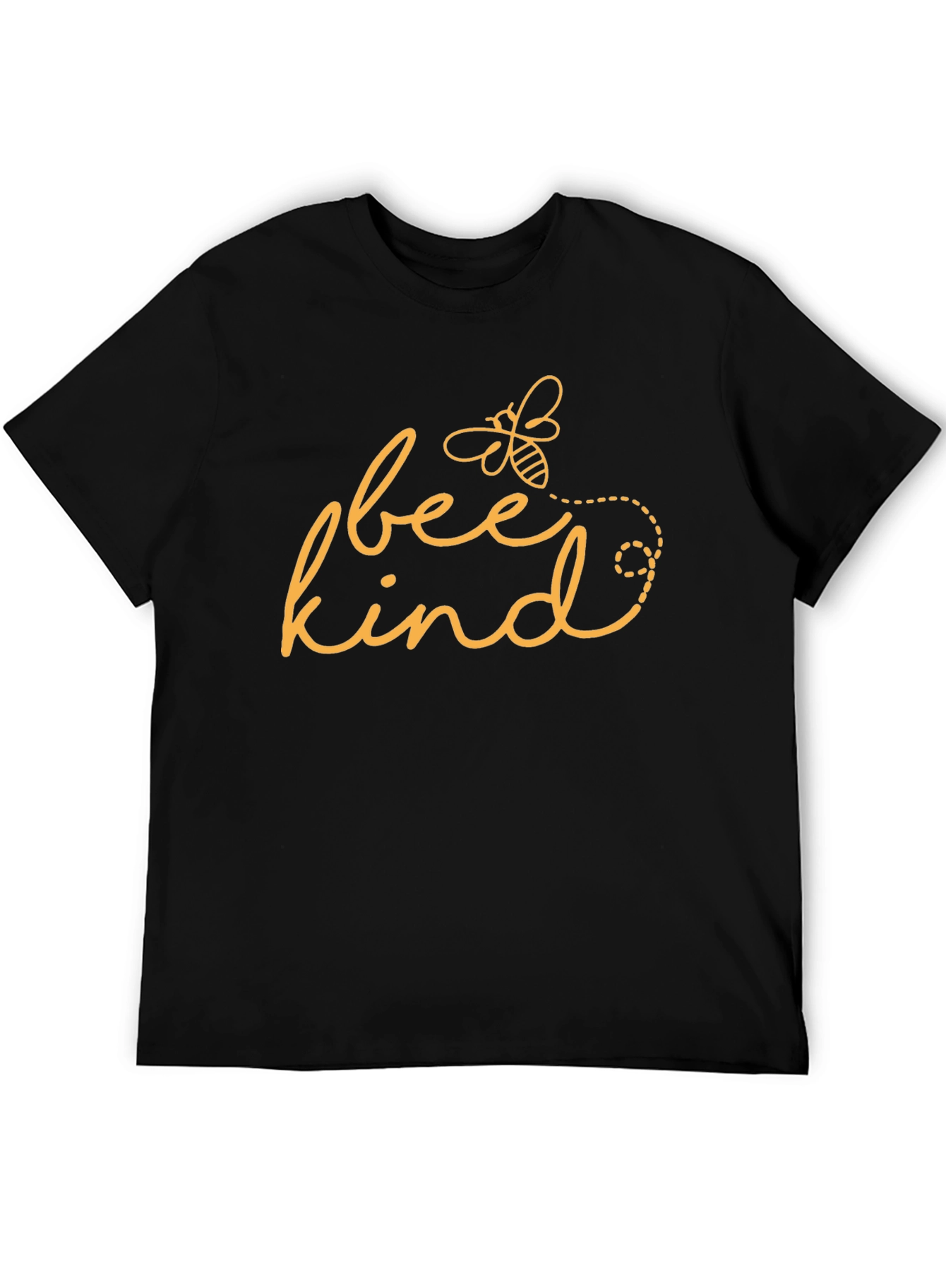 Bee Kind Graphic Tee - Black Cotton T-Shirt