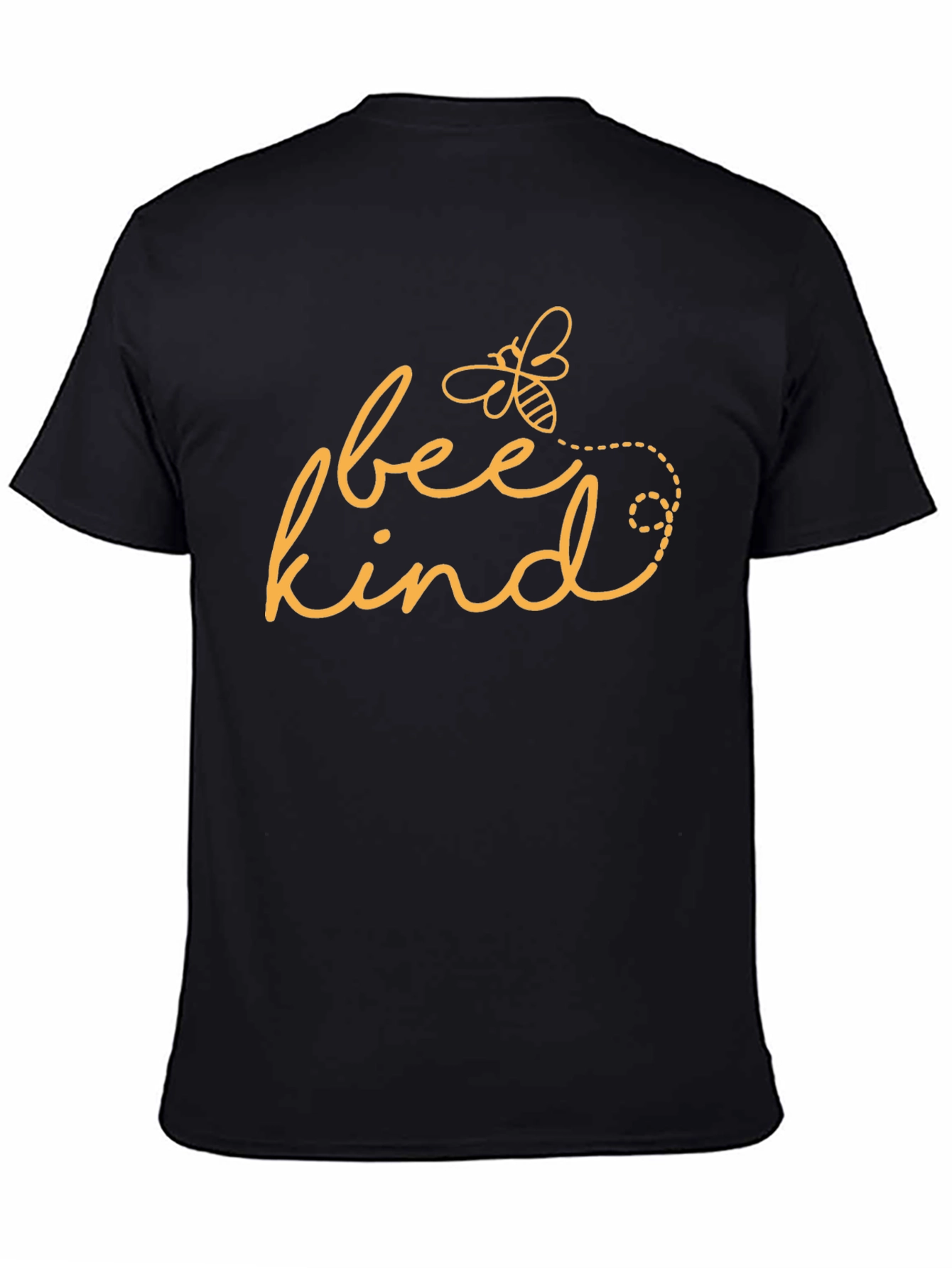 Bee Kind Graphic Tee - Black Cotton T-Shirt