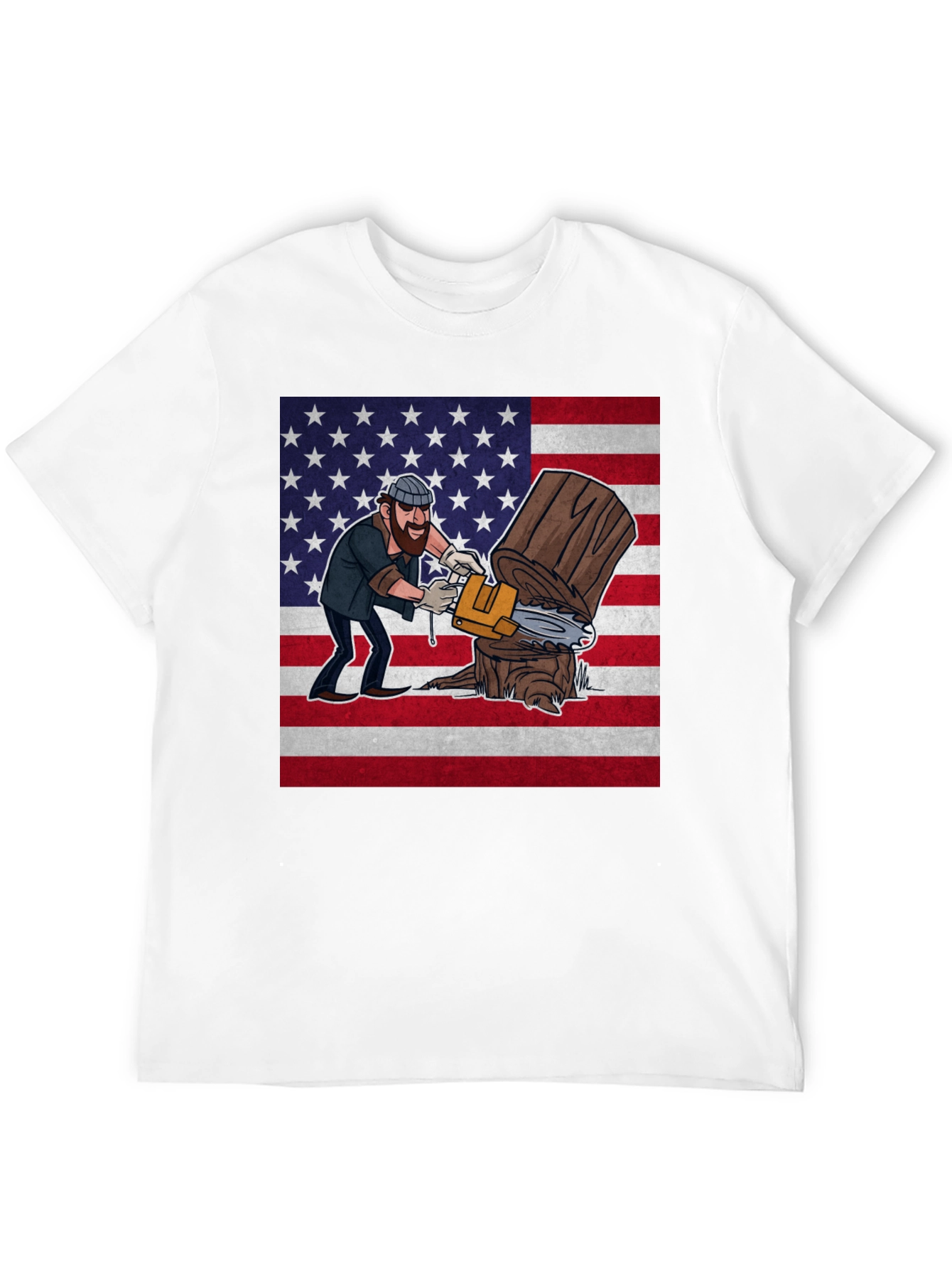 Lumberjack USA Flag Graphic Tee
