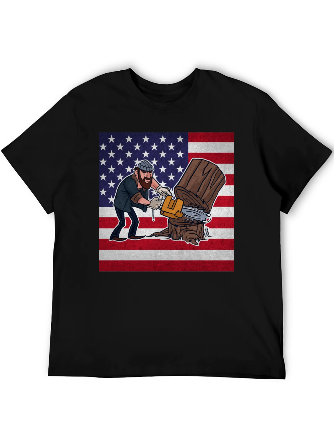 Lumberjack USA Flag Graphic Tee