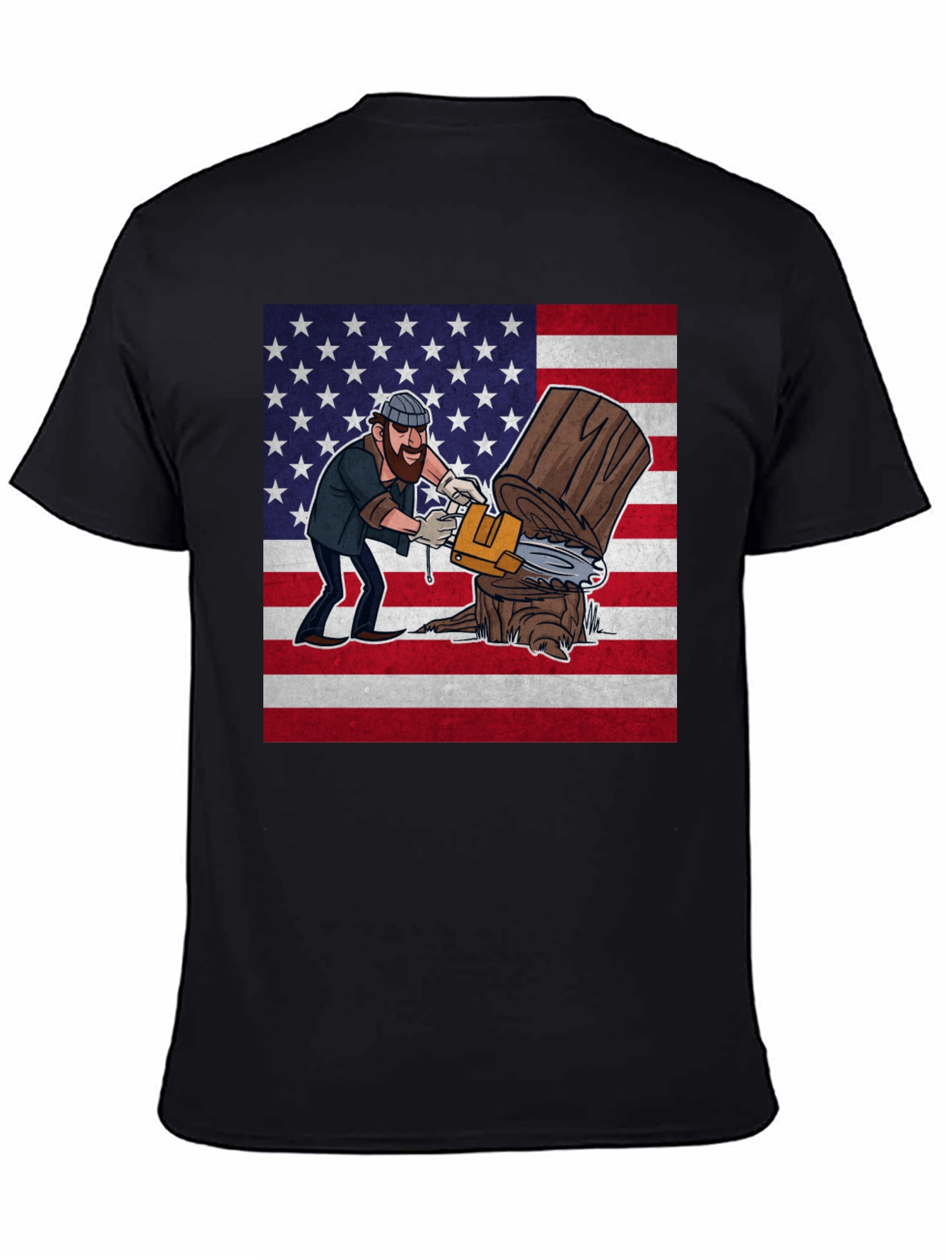 Lumberjack USA Flag Graphic Tee