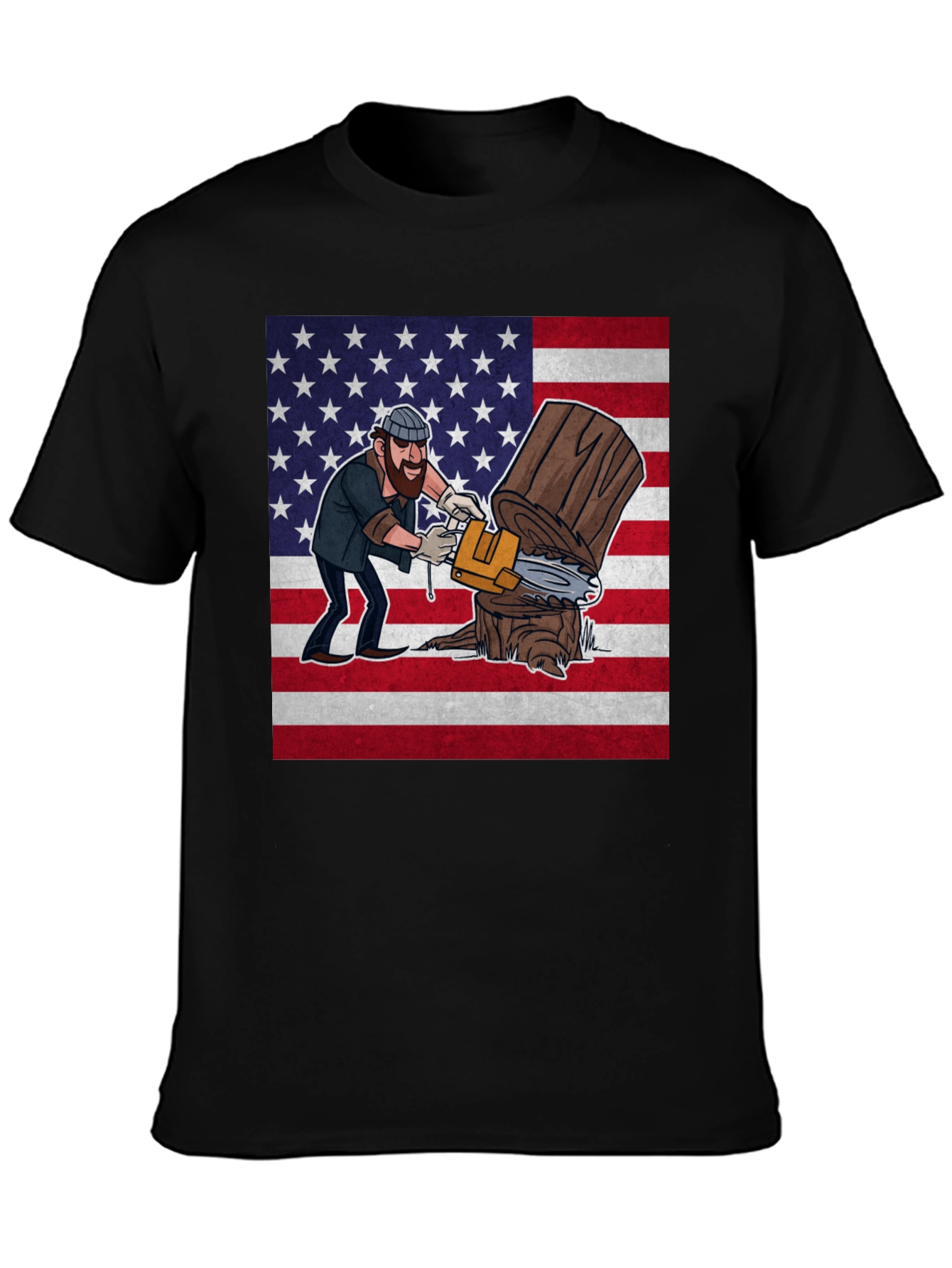 Lumberjack USA Flag Graphic Tee