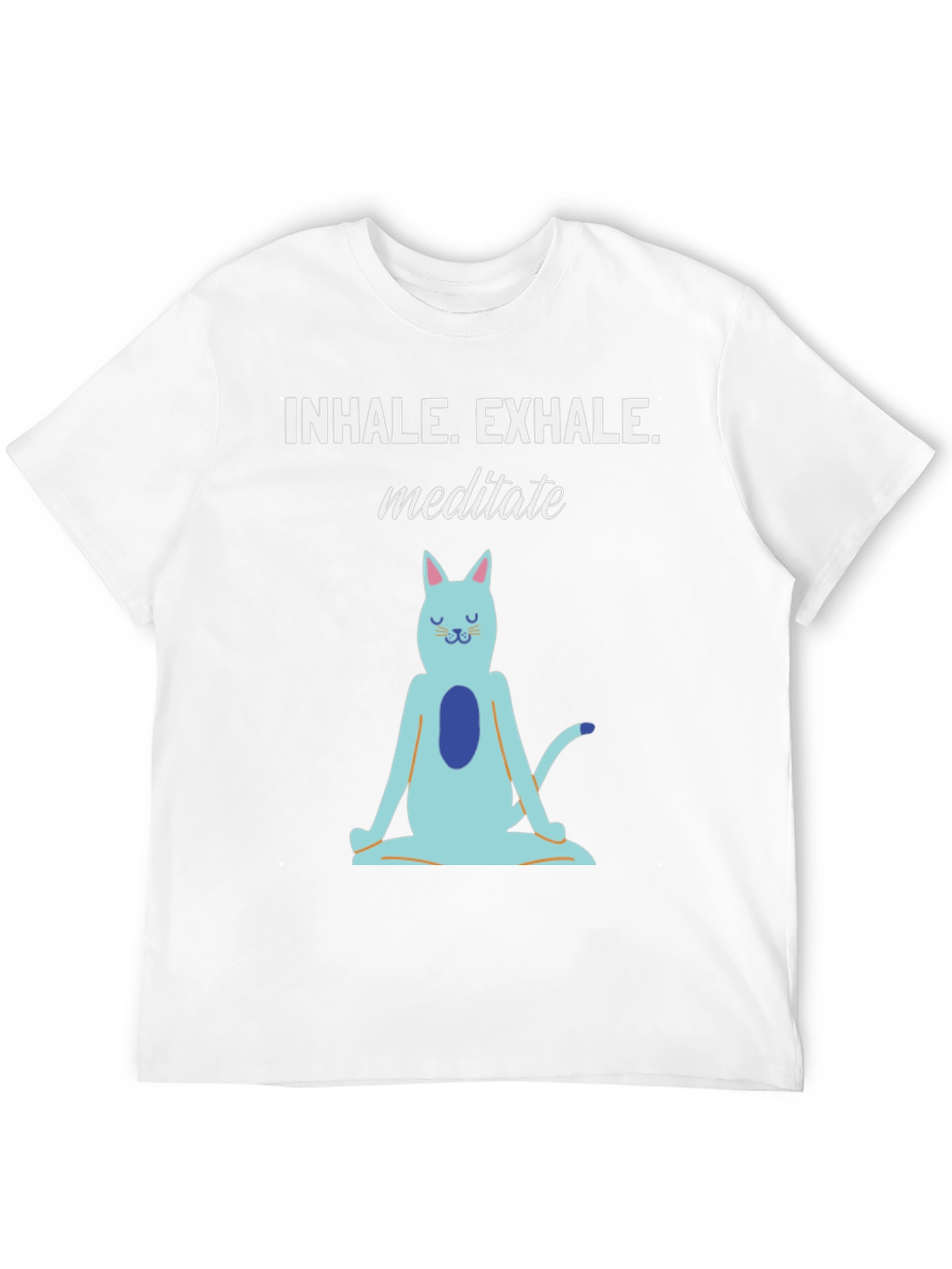 Meditating Cat Graphic T-Shirt