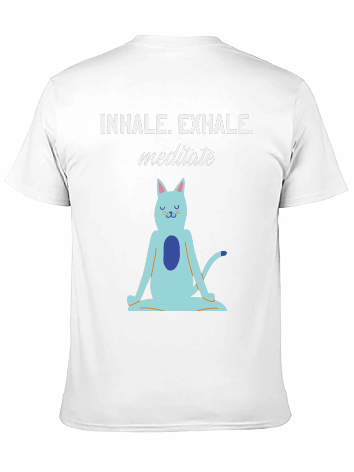 Meditating Cat Graphic T-Shirt