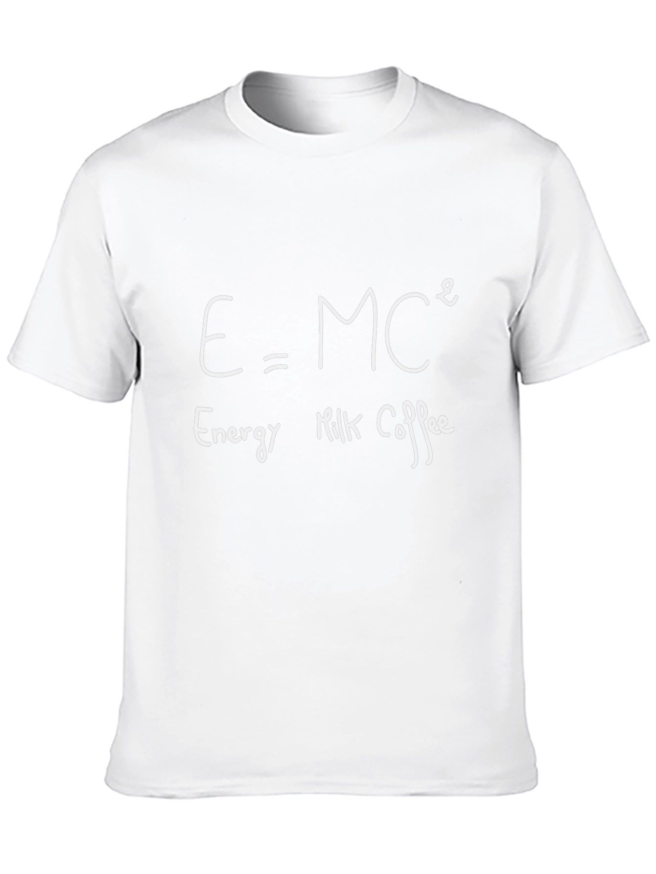 Funny Coffee T-Shirt - E=MC² Energy Formula