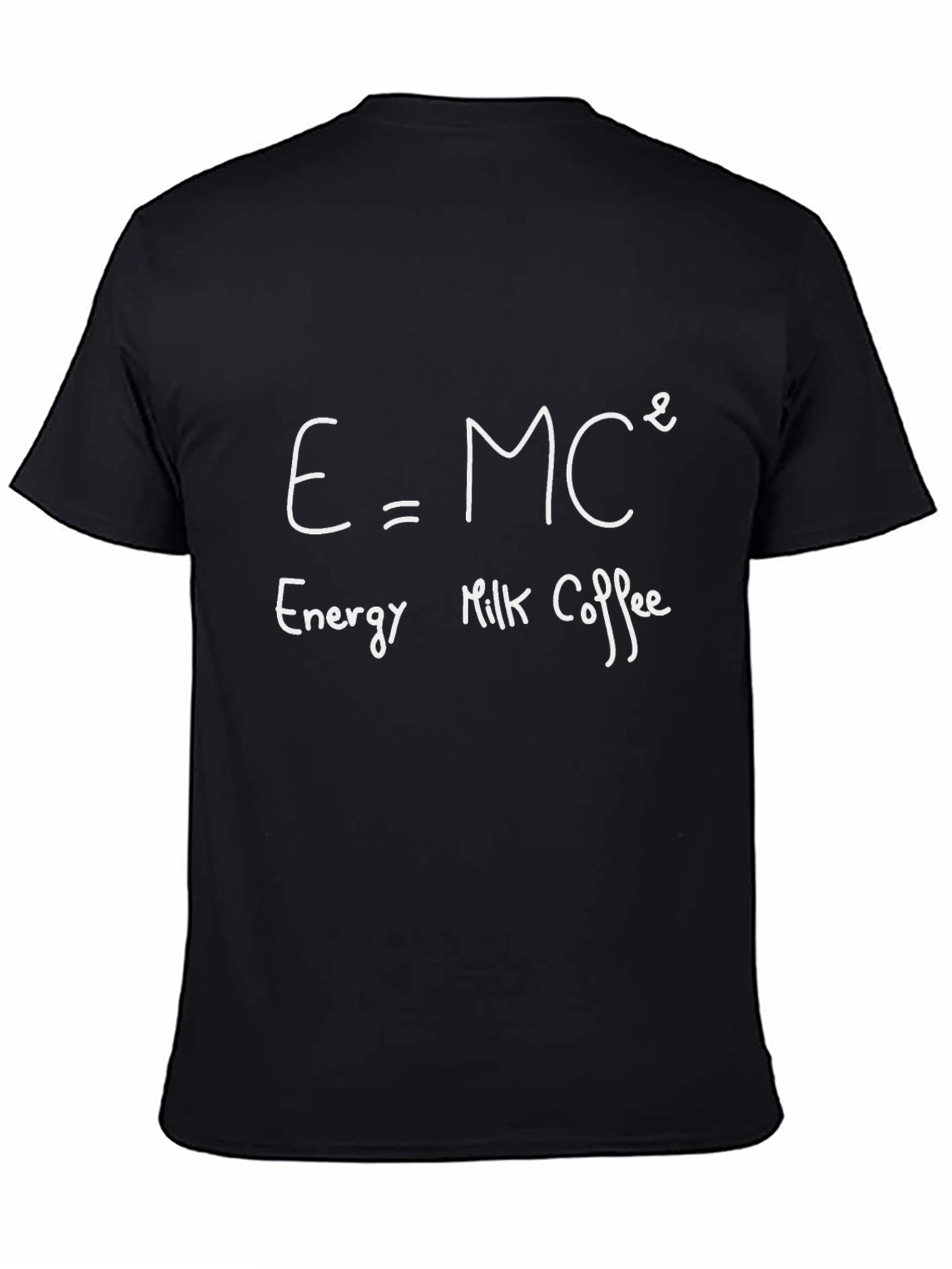 Funny Coffee T-Shirt - E=MC² Energy Formula