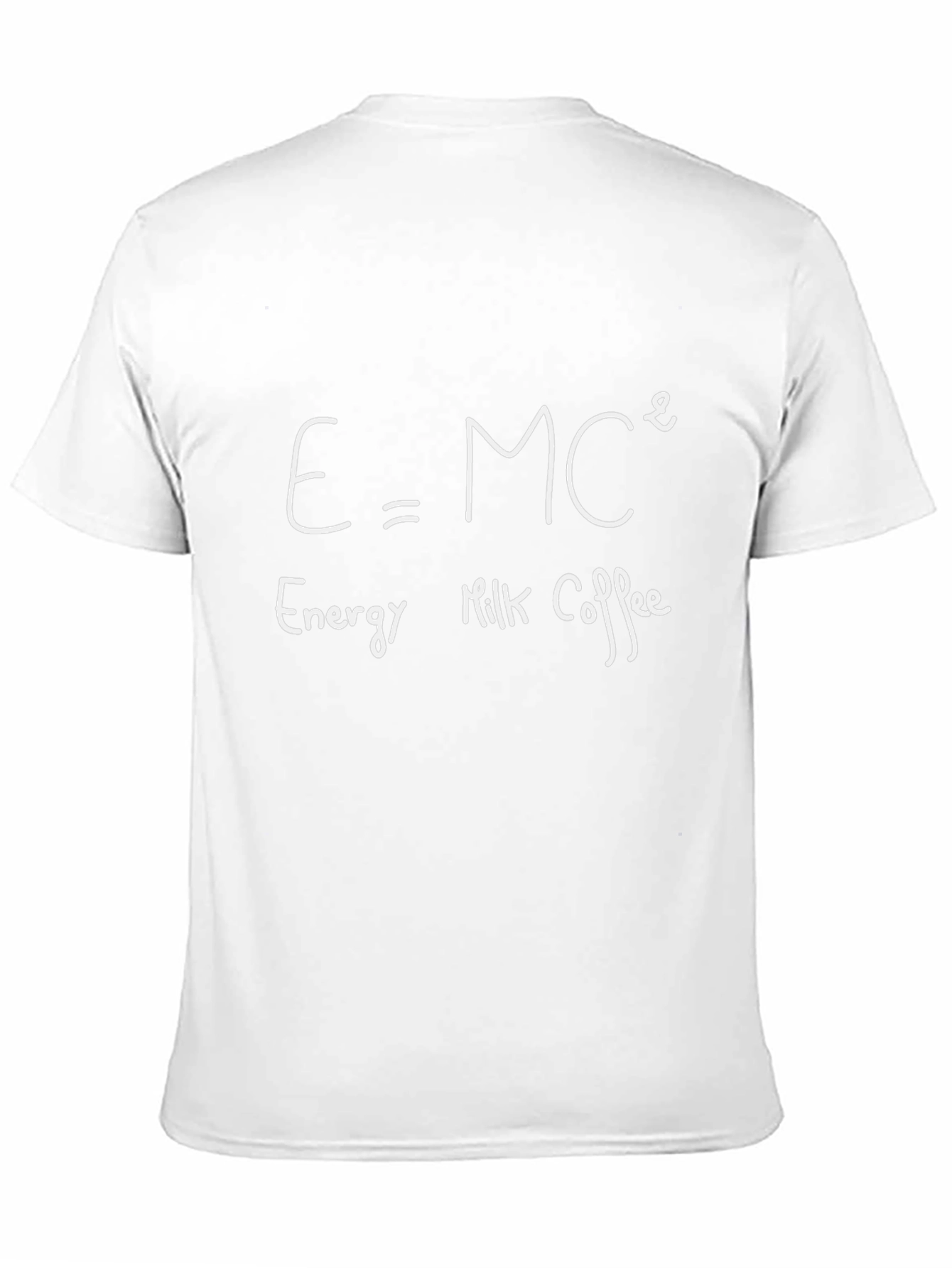 Funny Coffee T-Shirt - E=MC² Energy Formula