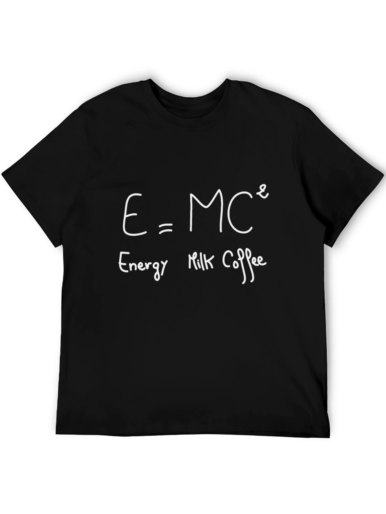 Funny Coffee T-Shirt - E=MC² Energy Formula