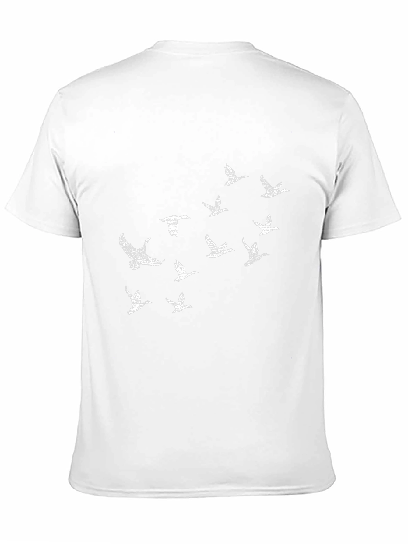 Flock of Geese Graphic Tee - Black Cotton T-Shirt