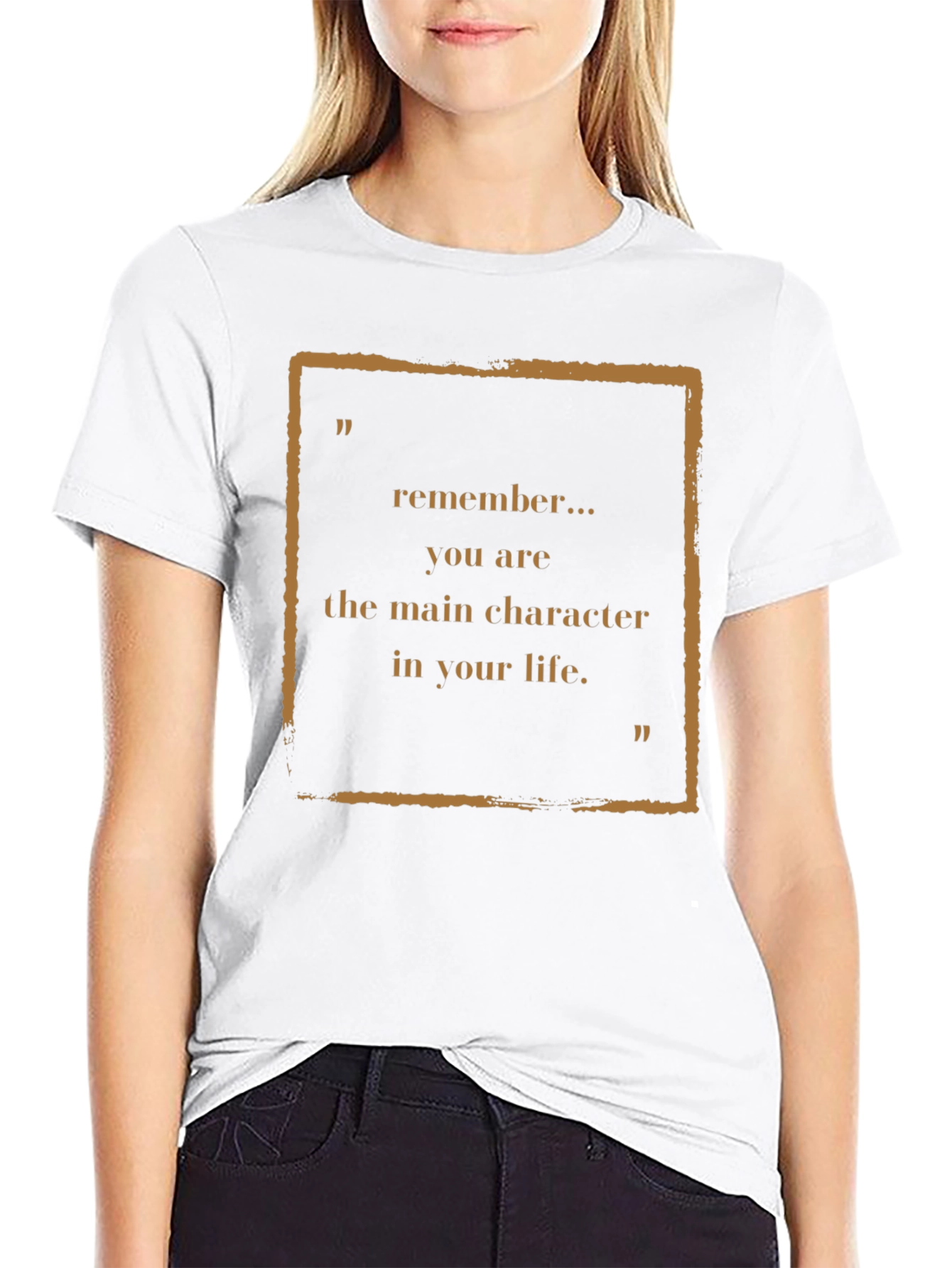Motivational Main Character Graphic Tee
