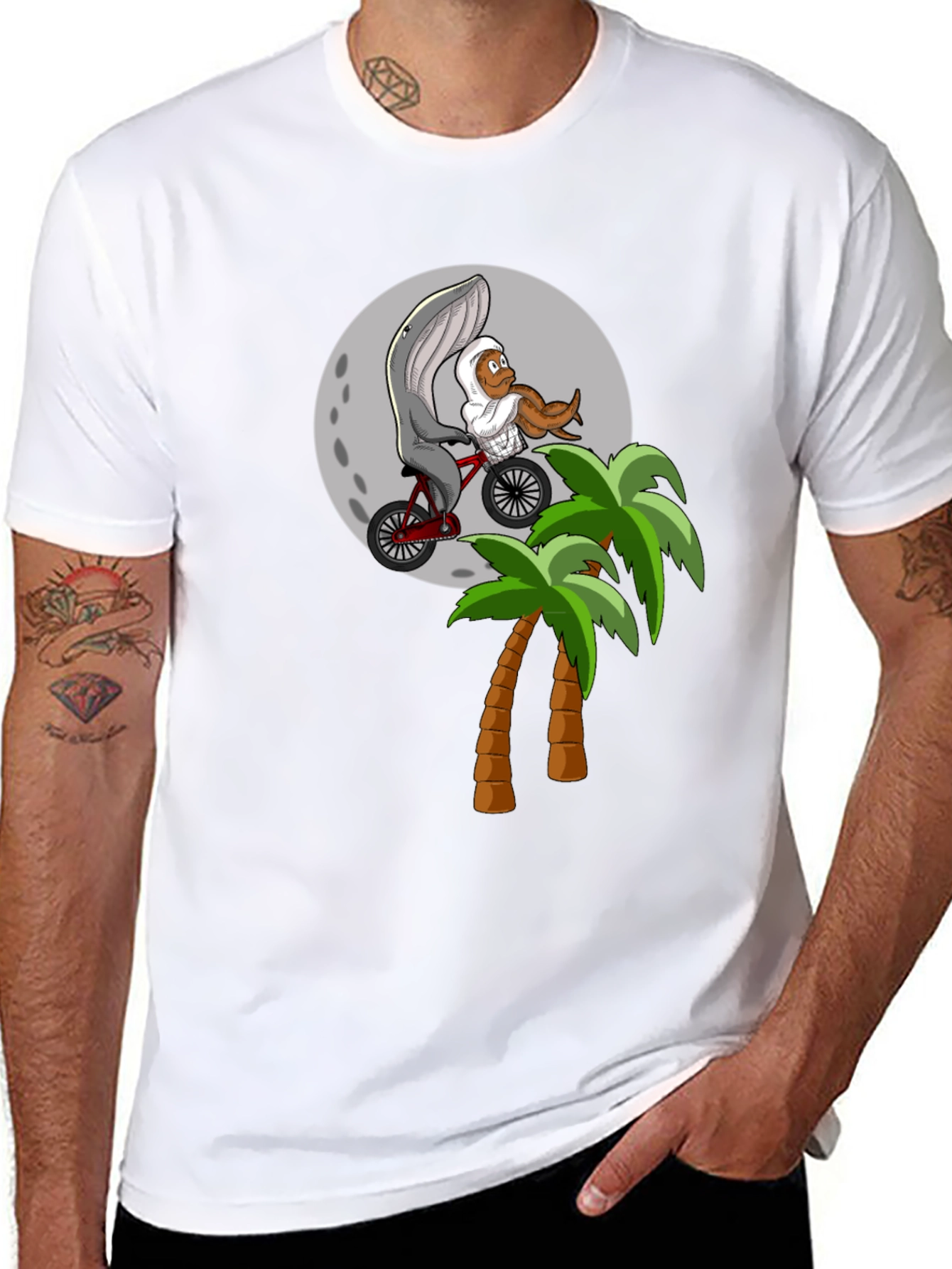 Whimsical Whale & Octopus T-Shirt