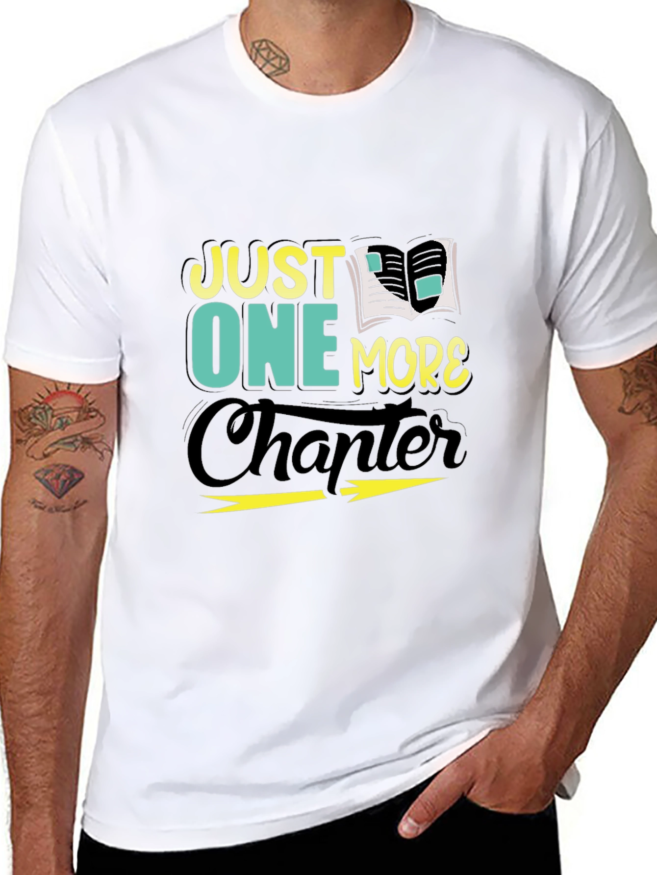 Just One More Chapter Black Graphic Tee