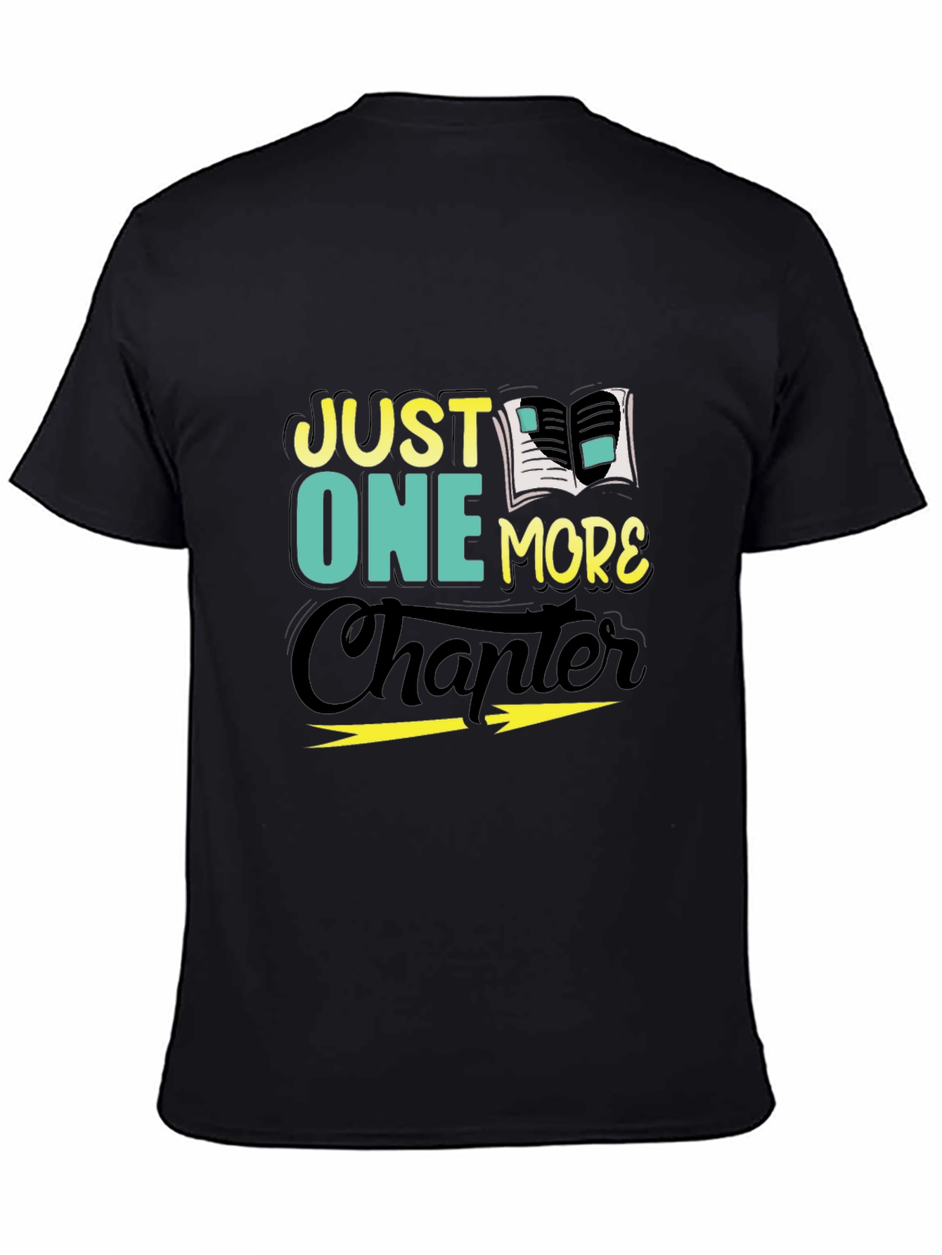 Just One More Chapter Black Graphic Tee