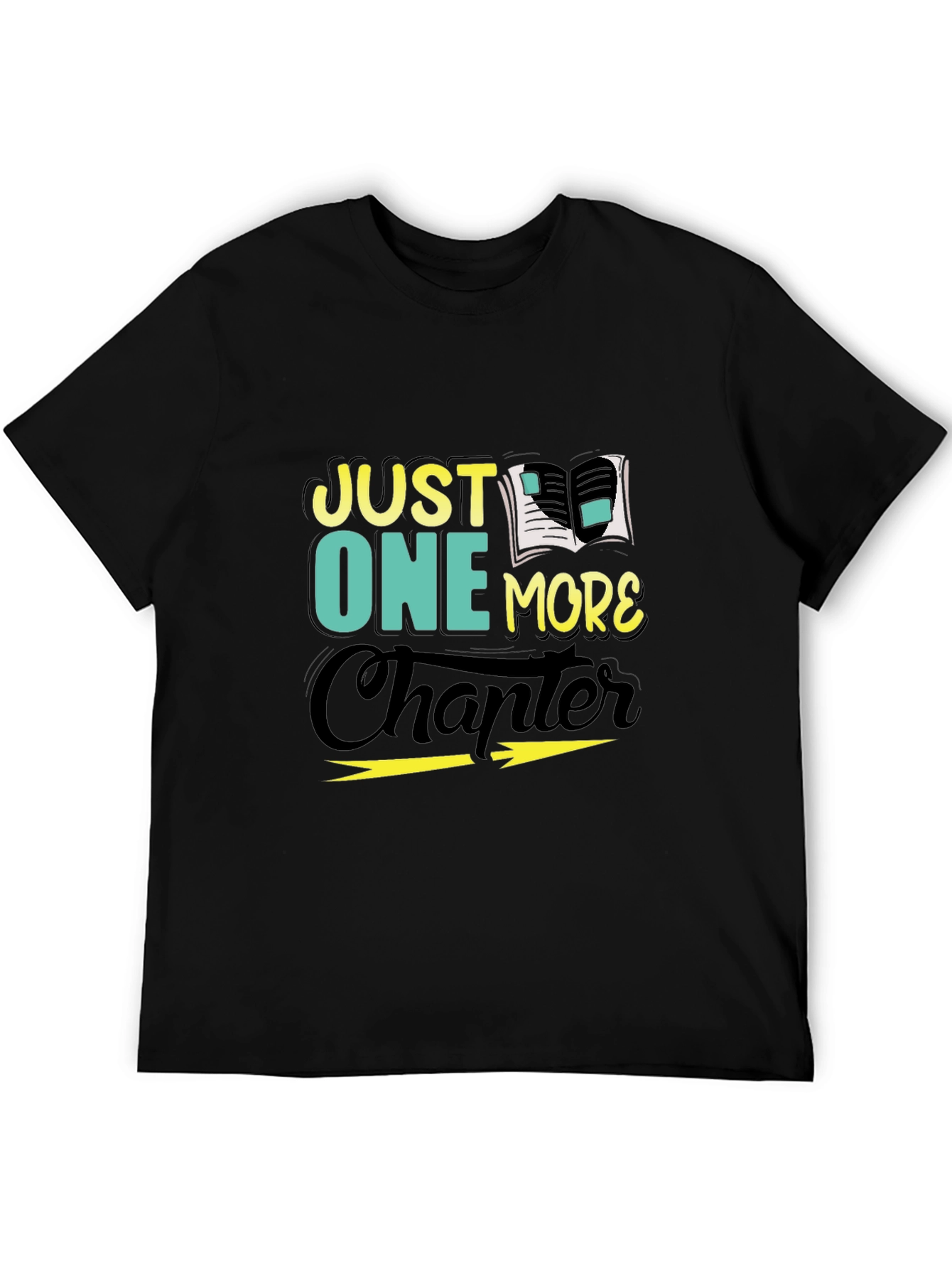 Just One More Chapter Black Graphic Tee