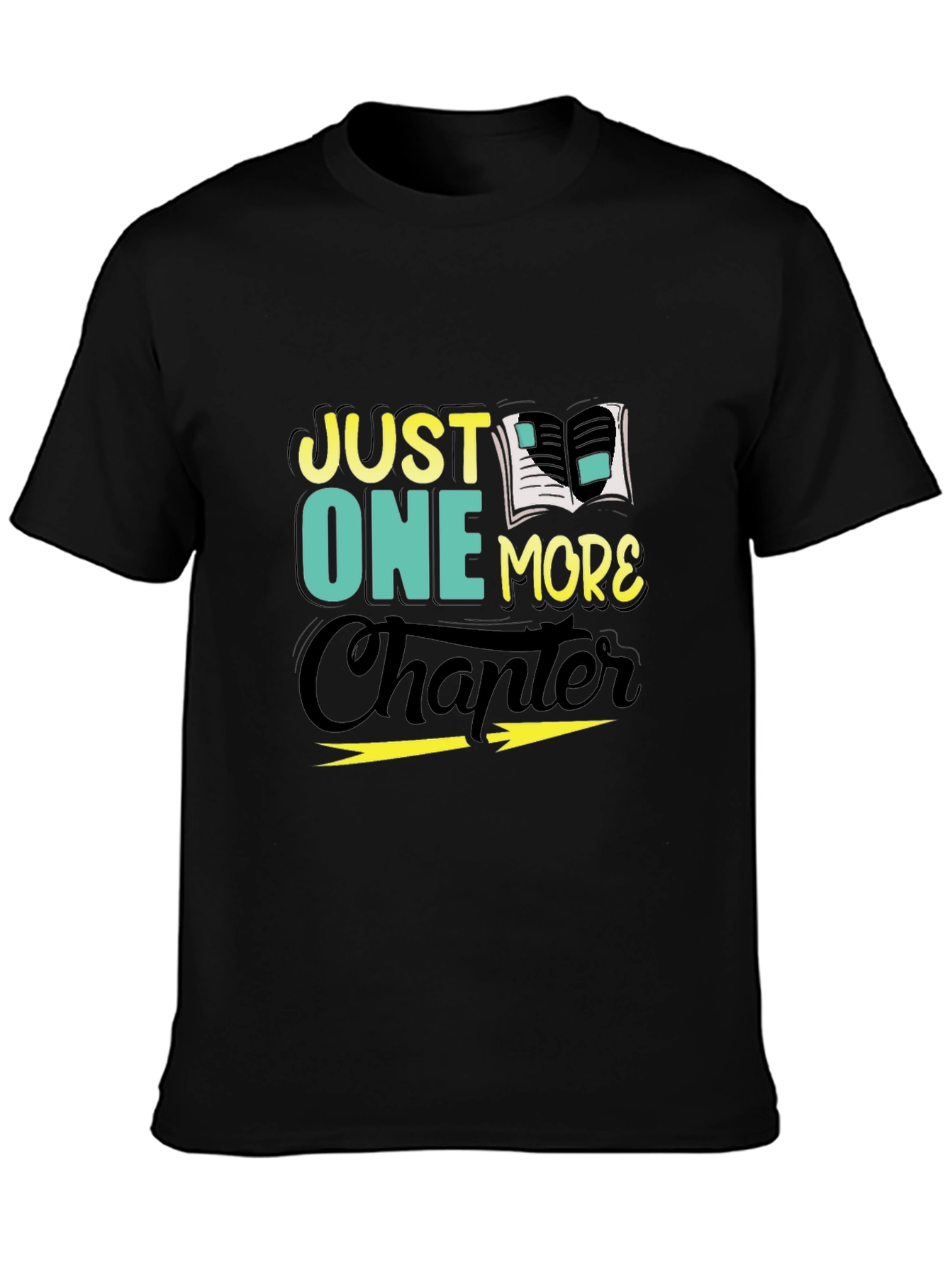 Just One More Chapter Black Graphic Tee