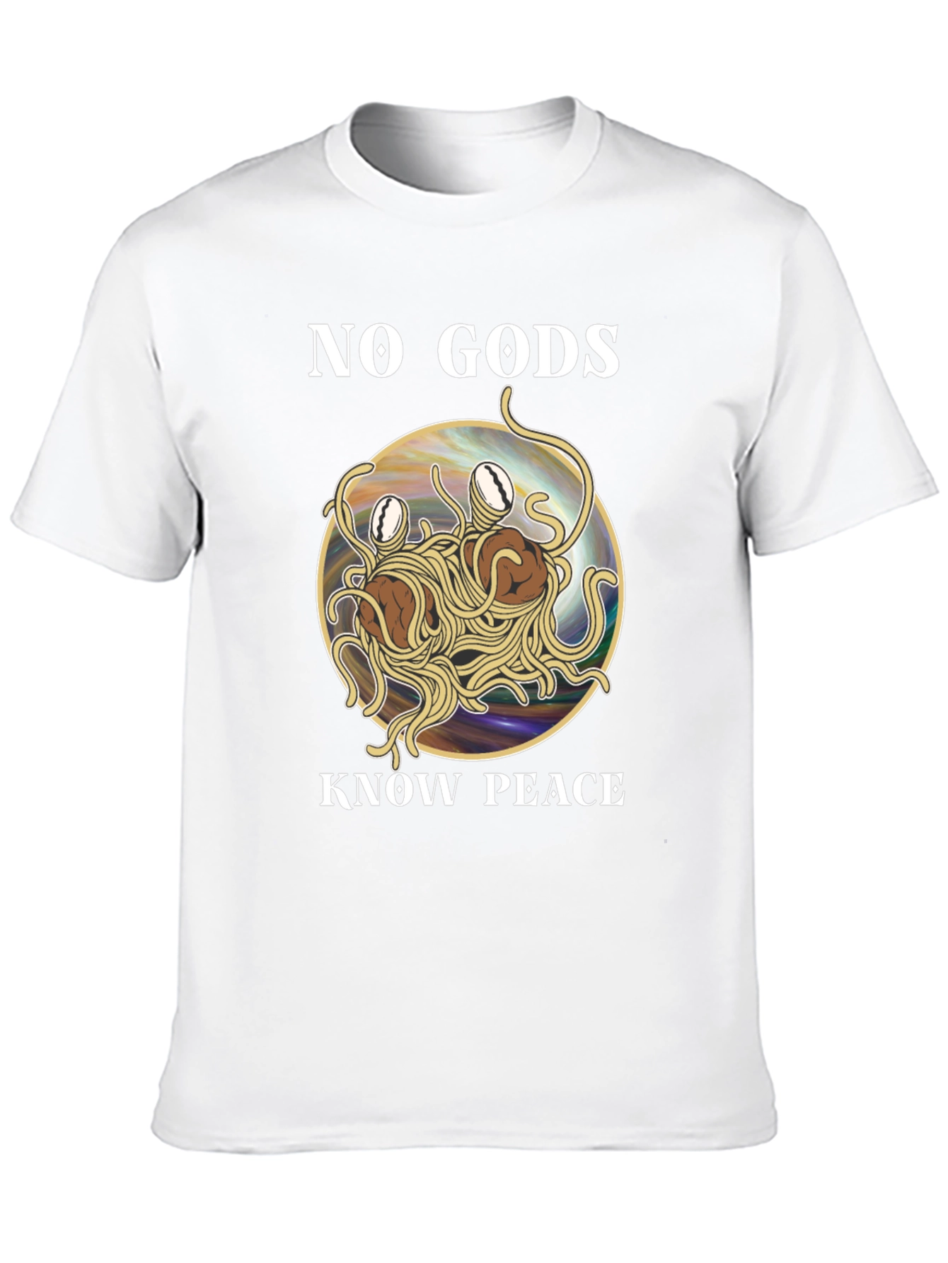 No Gods Know Peace Flying Spaghetti Monster T-Shirt