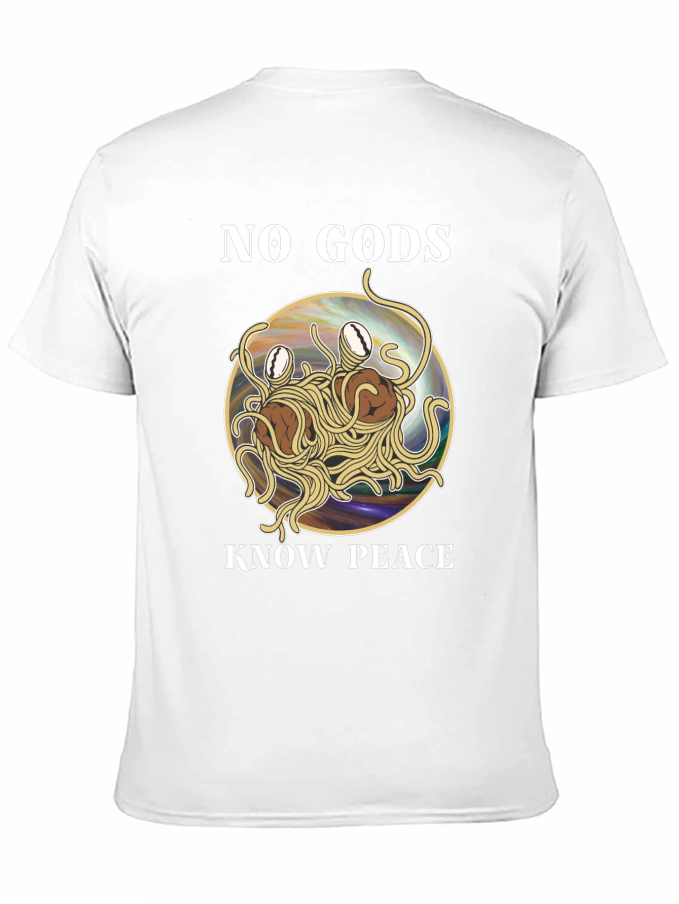 No Gods Know Peace Flying Spaghetti Monster T-Shirt