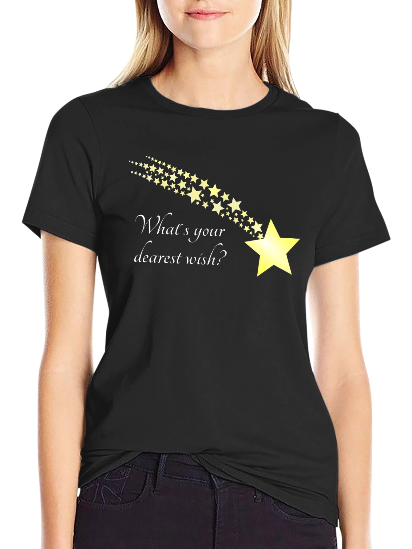 Wish Upon A Star Black T-Shirt
