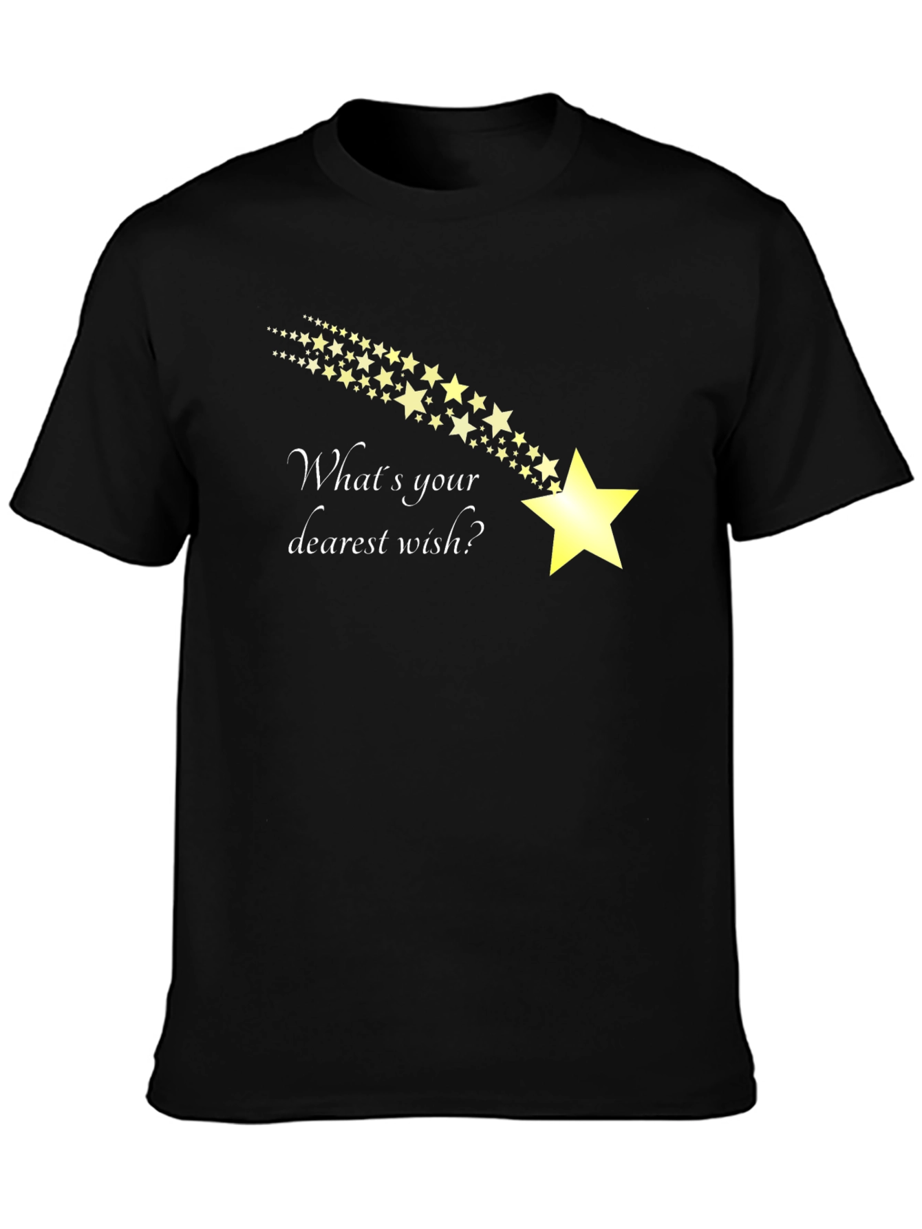 Wish Upon A Star Black T-Shirt