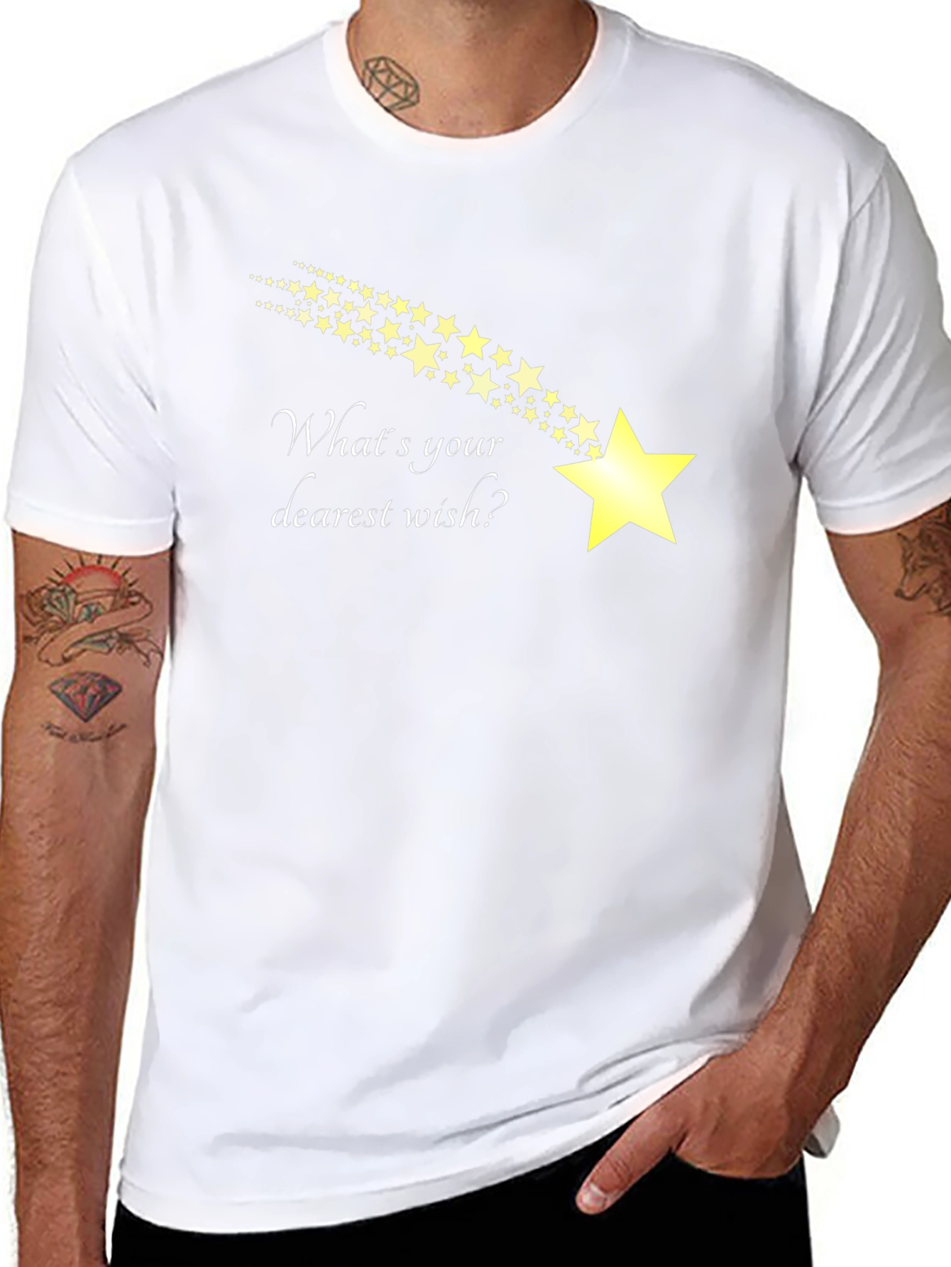 Wish Upon A Star Black T-Shirt