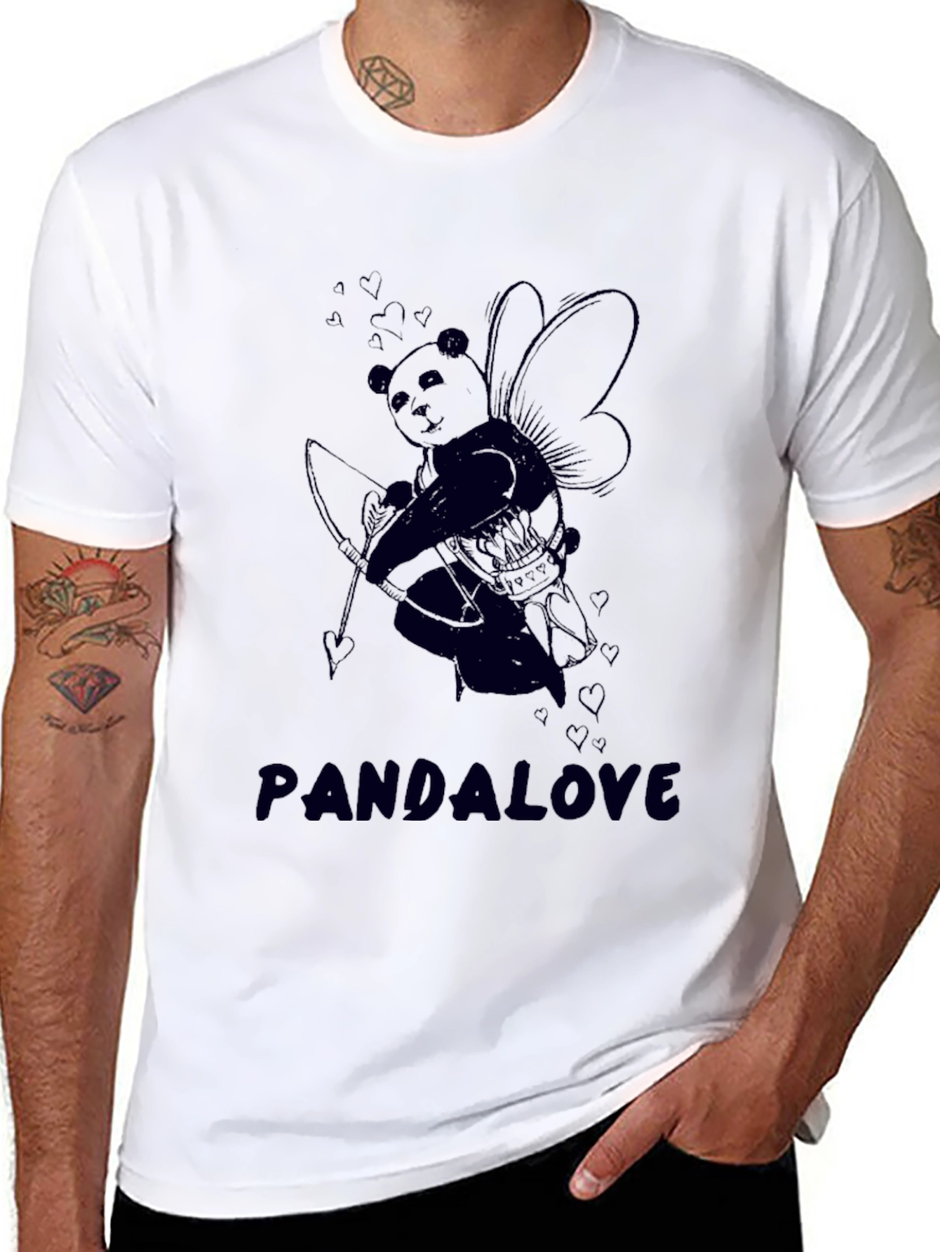 PandaLove Cupid Graphic Tee