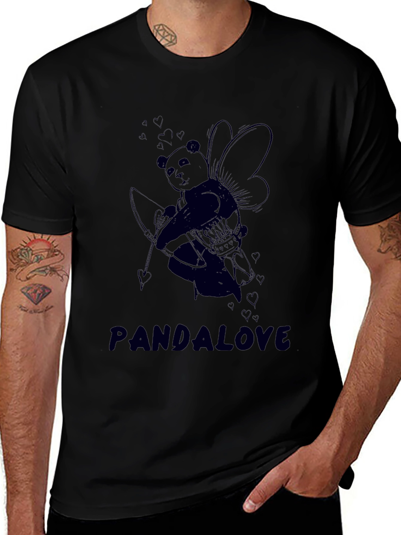 PandaLove Cupid Graphic Tee