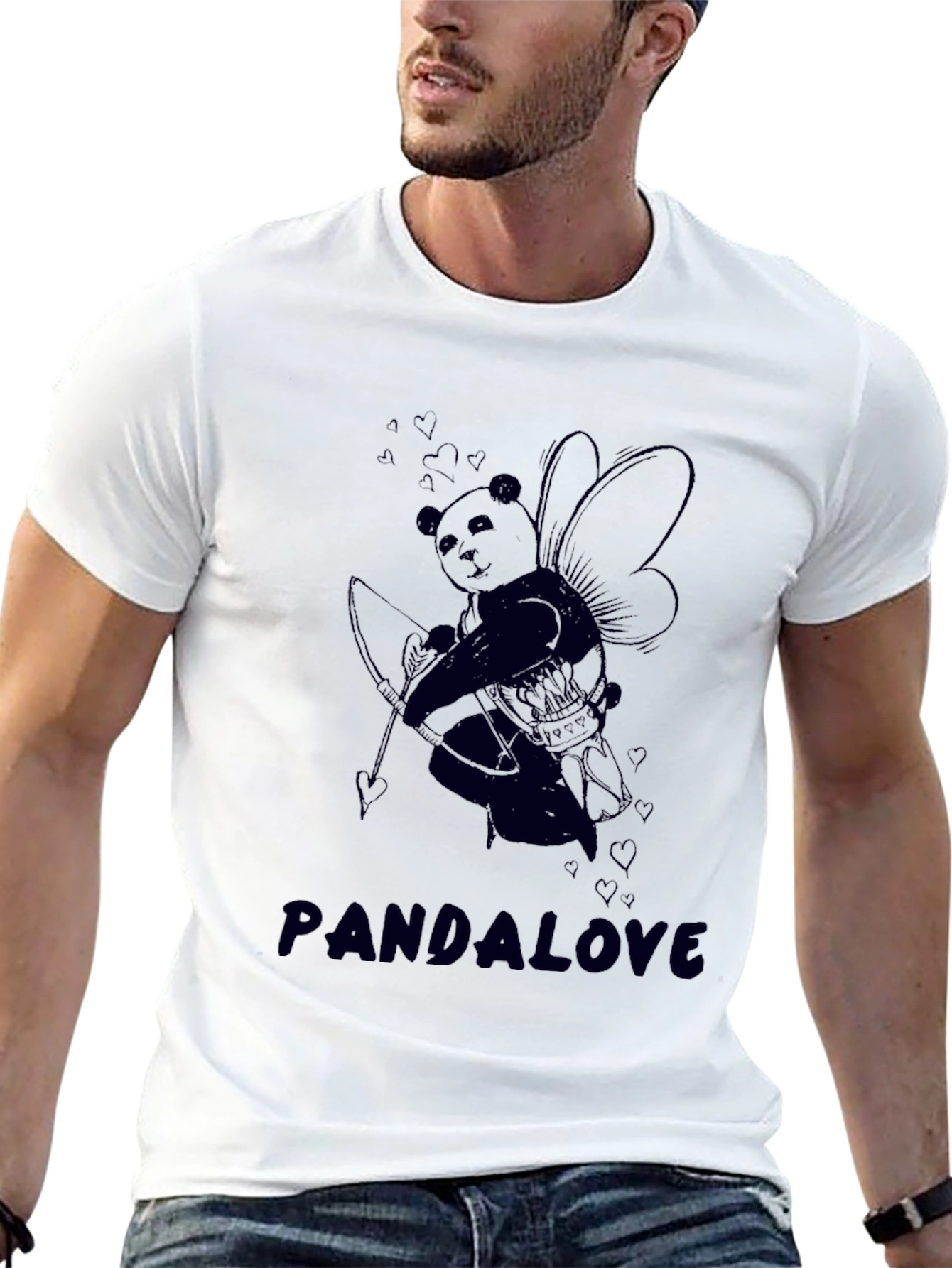 PandaLove Cupid Graphic Tee