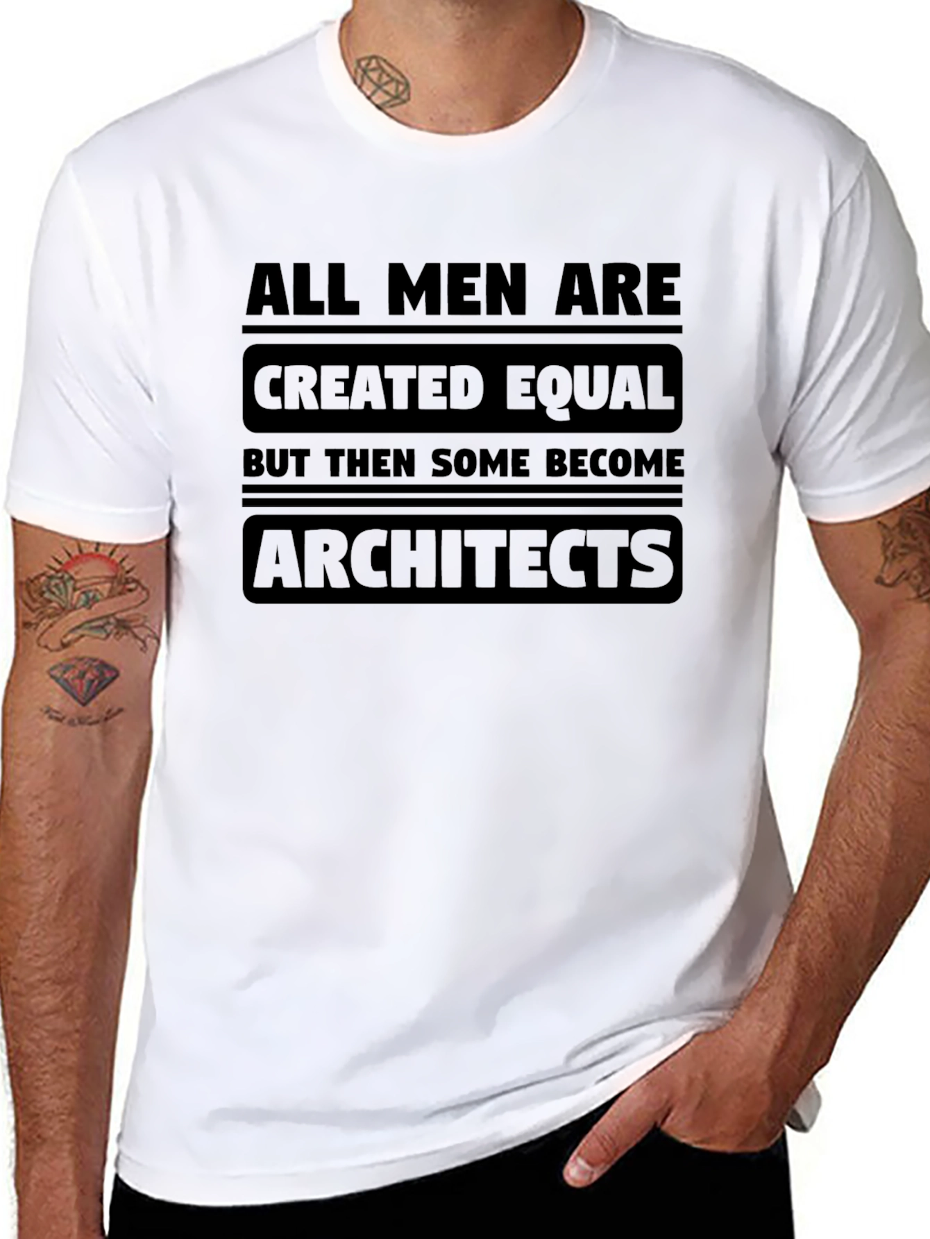 Architect T-Shirt - All Men Created Equal Graphic Tee