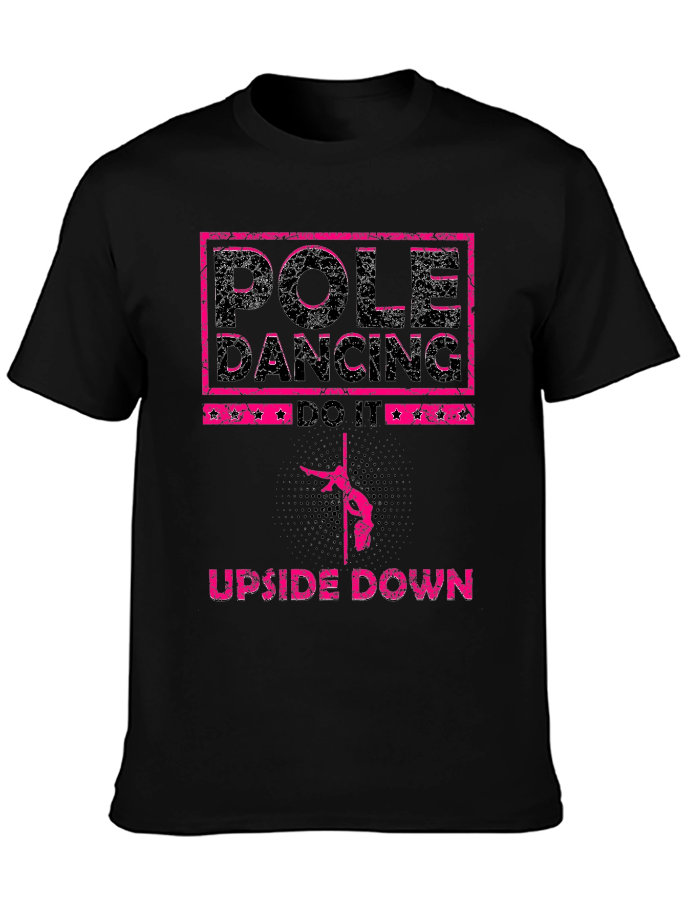 Pole Dancing Upside Down Graphic T-Shirt